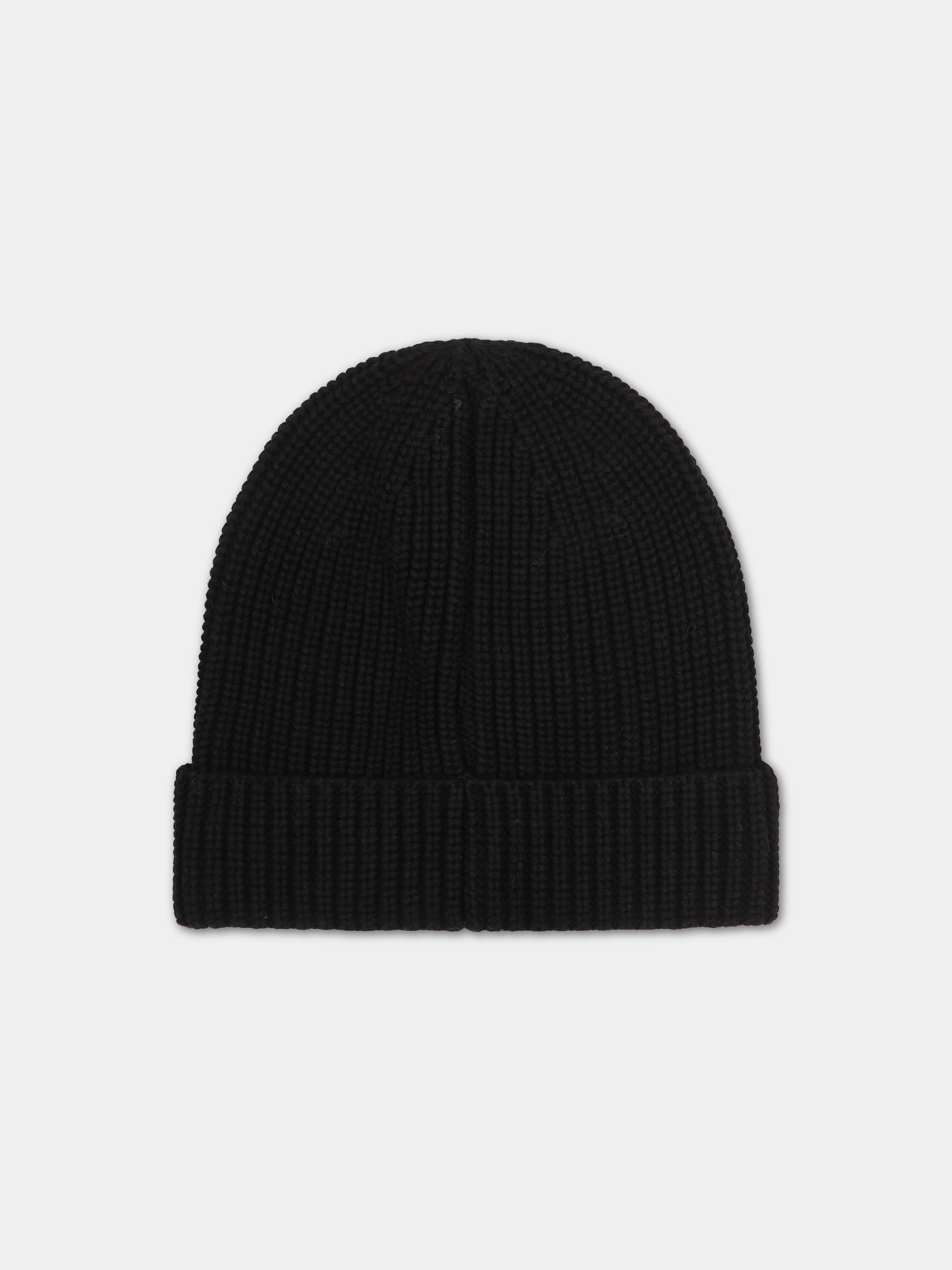 Cappello nero per bambini,Off White,OBLC001F23KNI0011001