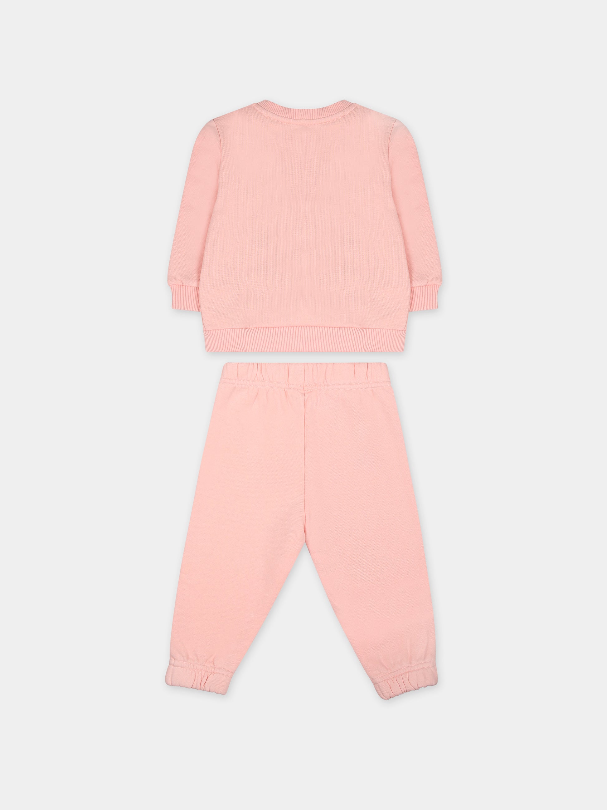 Tuta rosa per neonata,Off White,OG2X003F23FLE0023010