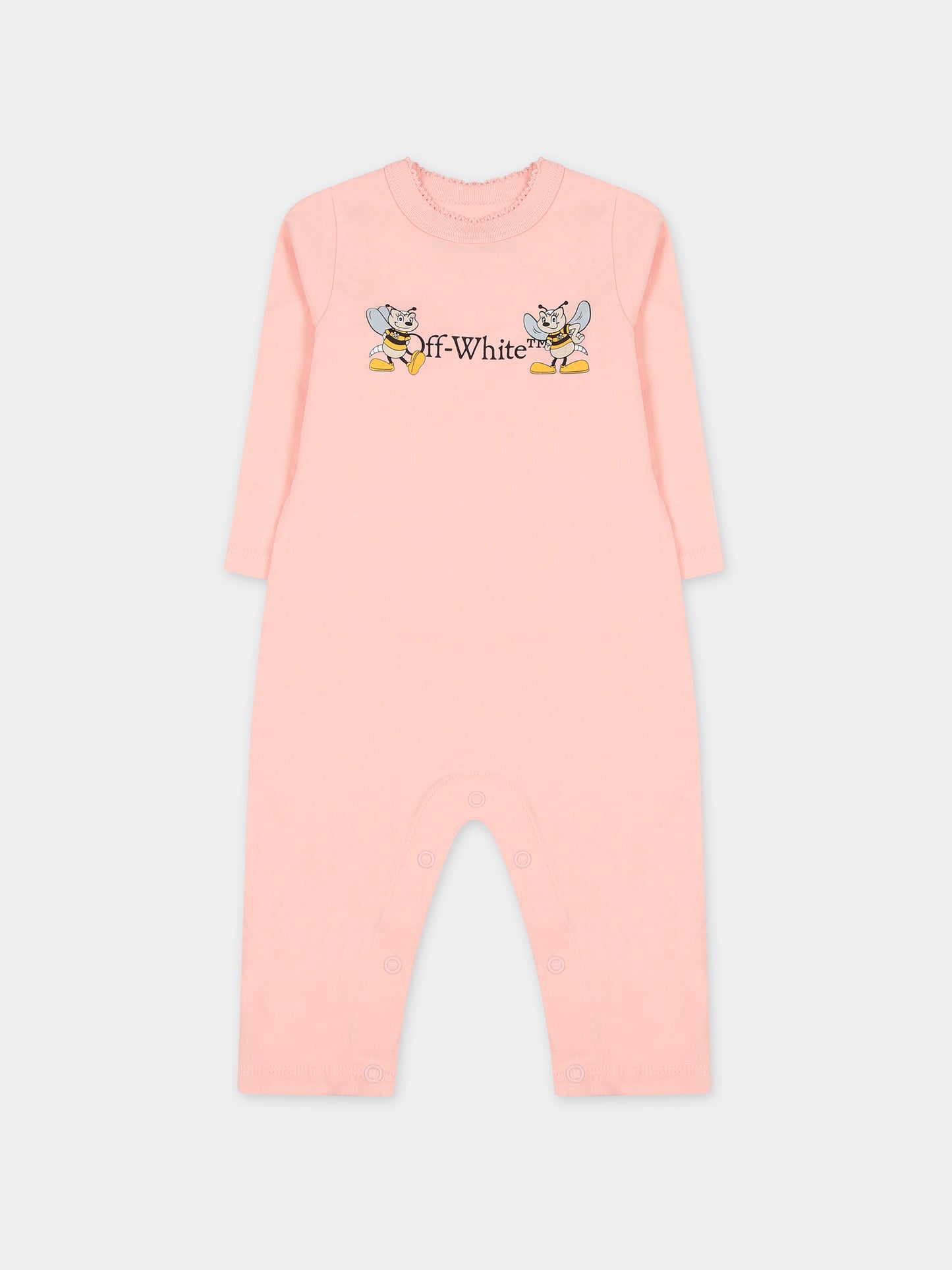 Set rosa per neonata,Off White,OG2X007F23JER0013010