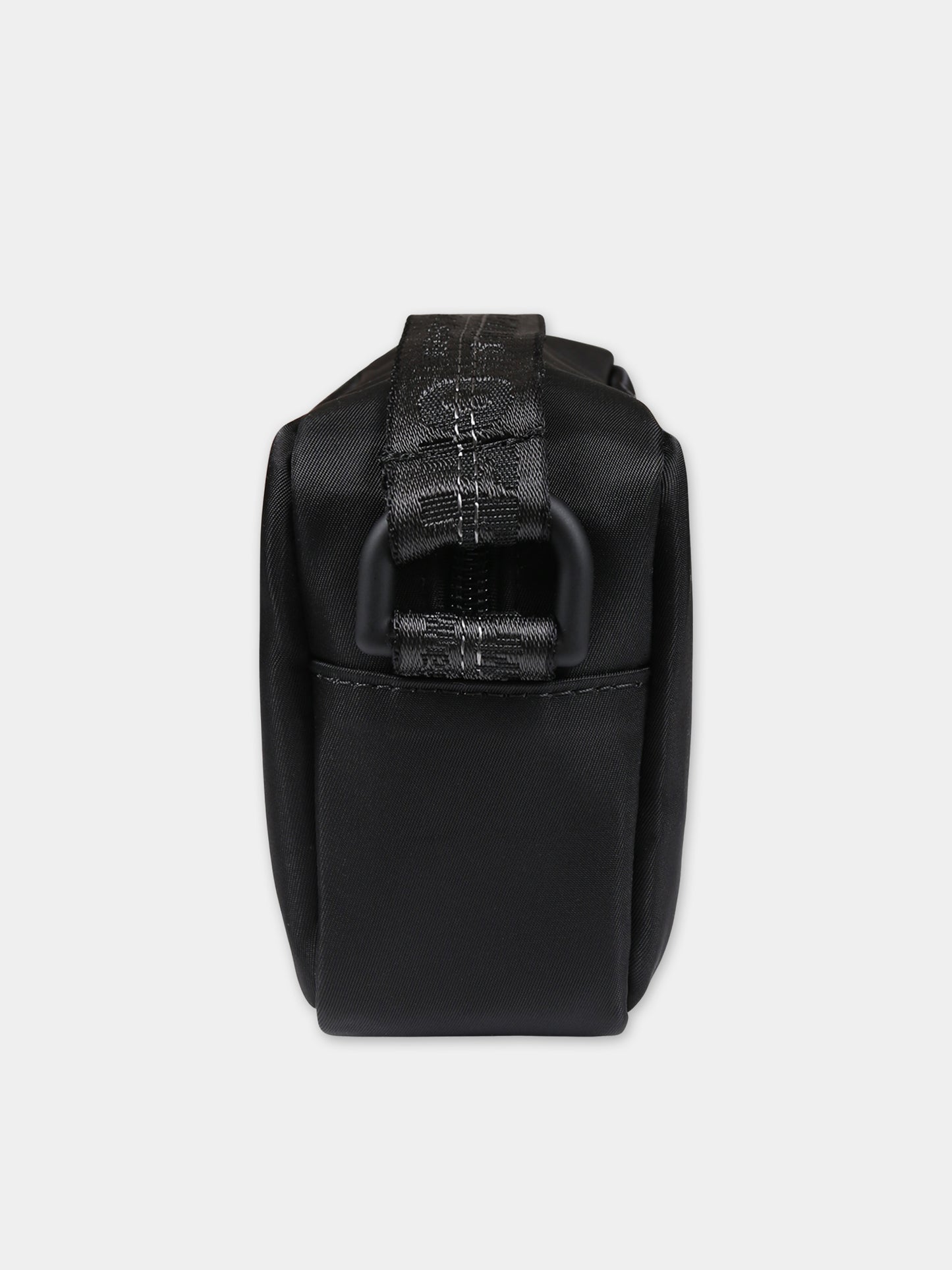 Borsa nera per bambina con logo,Off White,OGNX002F23FAB0011010