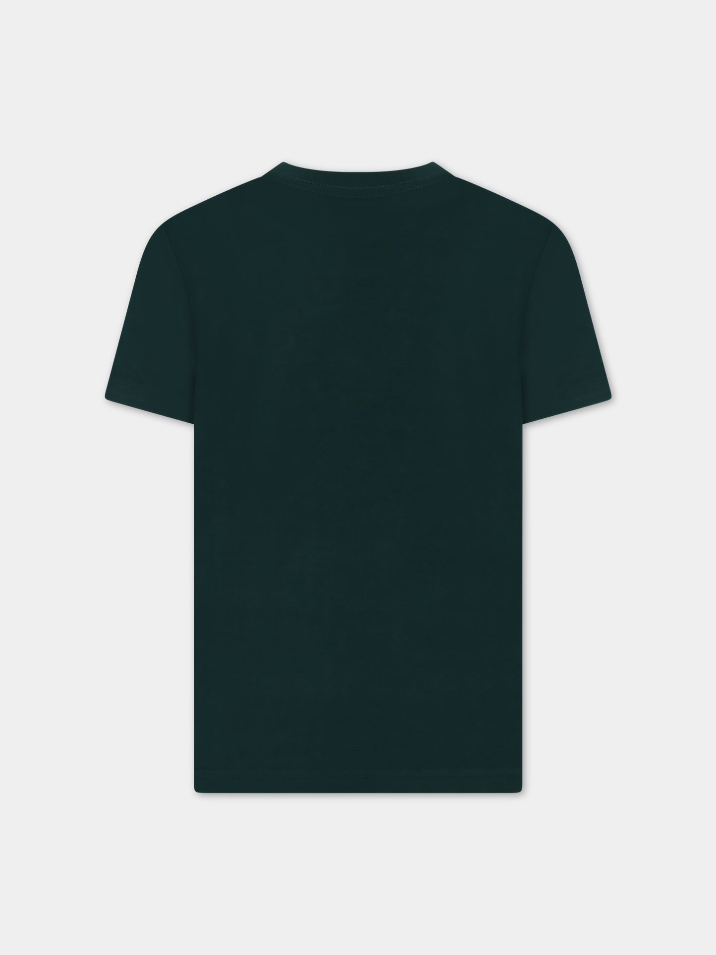 T-shirt verde per bambino con logo,Ralph Lauren Kids,832904117/832904121
