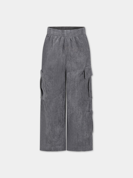 Pantaloni girgi per bambina,Caffe' D'orzo,ZT6A20 V0092 904