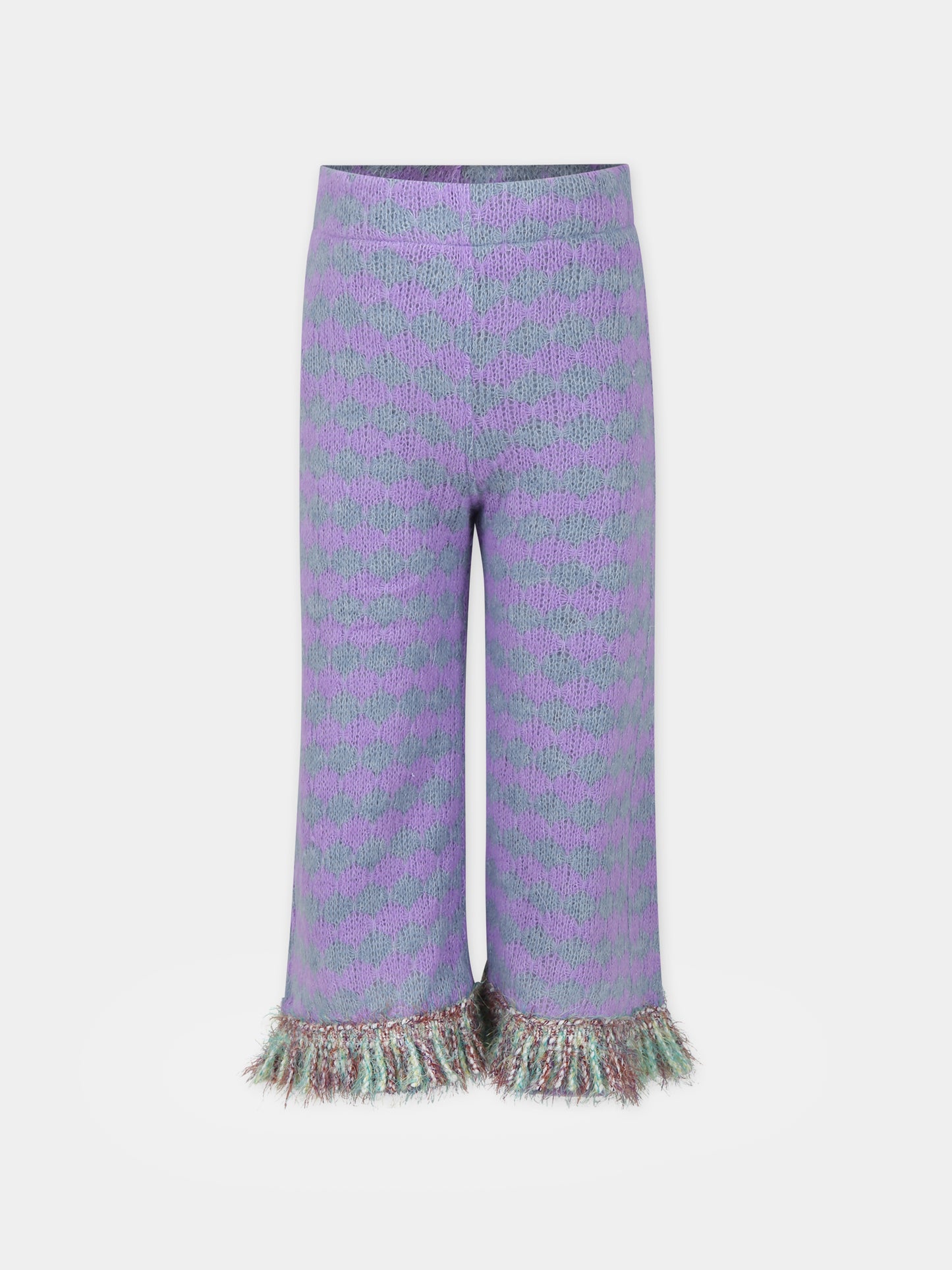 Pantaloni viola per bambina,Caffe' D'orzo,ZT6A00 Q0014 522GR