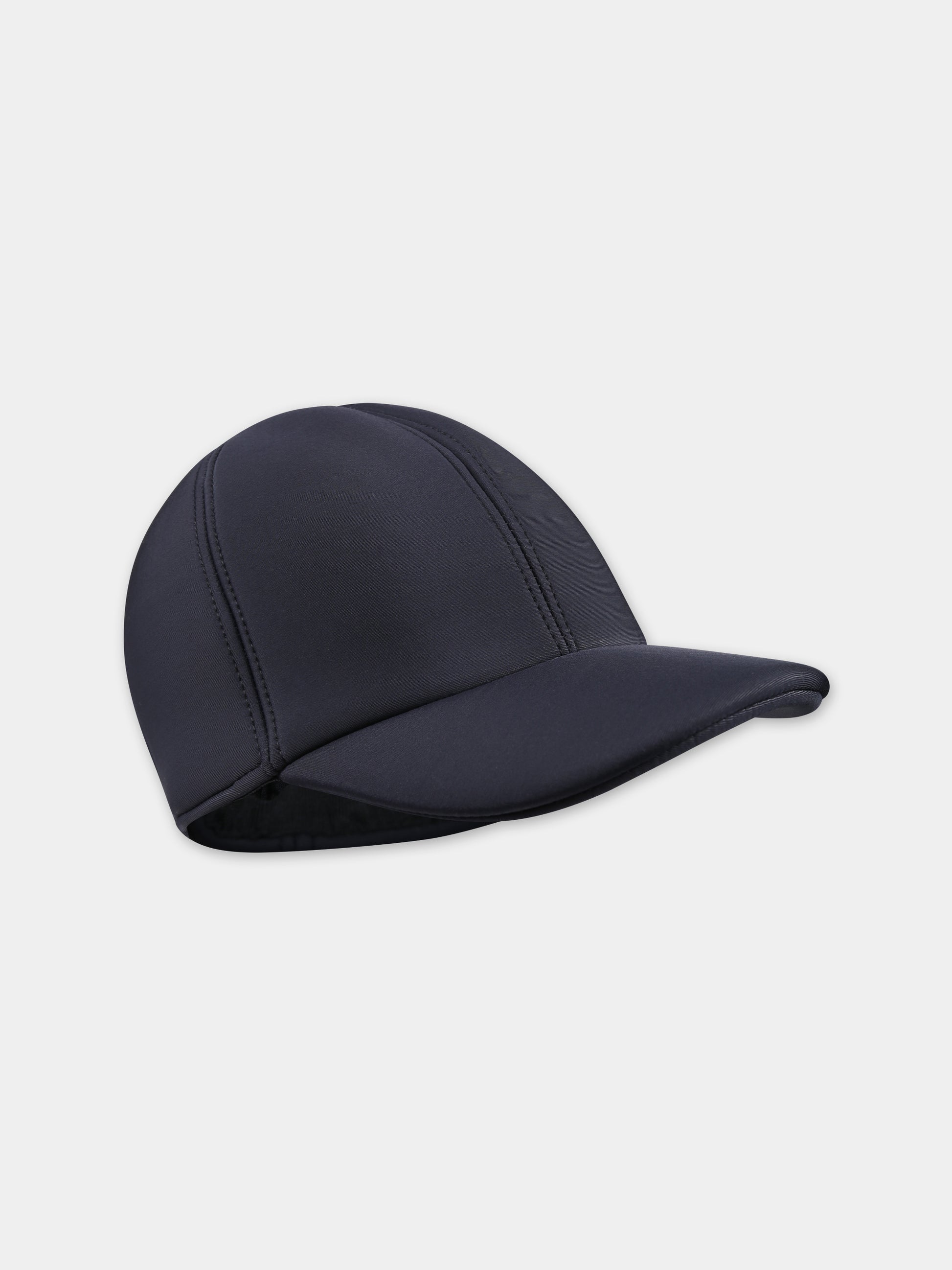 Cappello nero per bambina con logo,Douuod Kids,DT0P17 Z1827 930