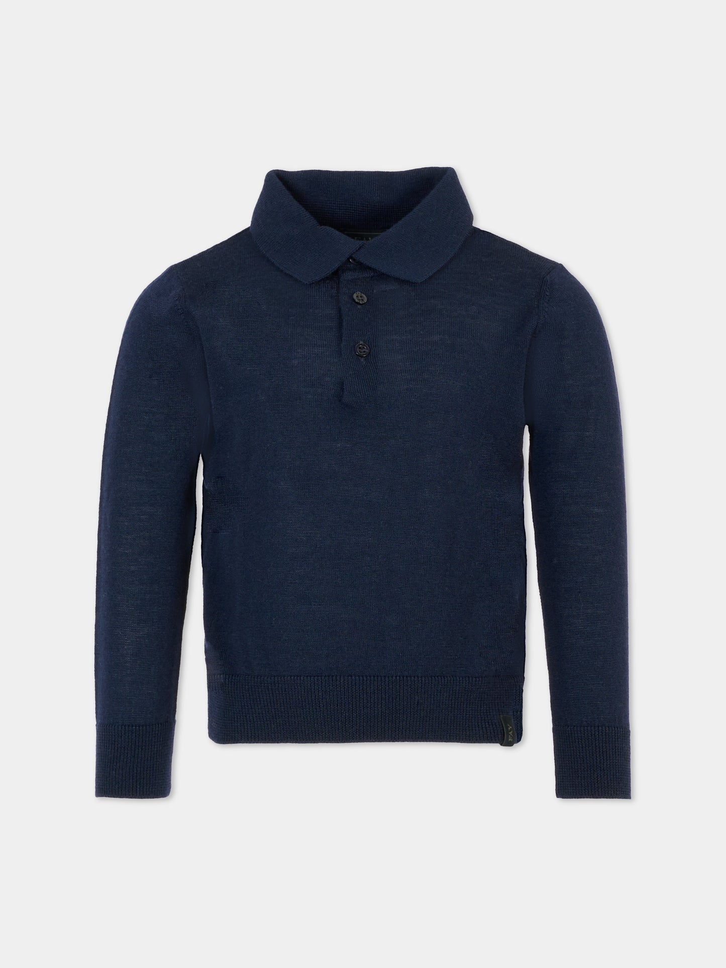 Polo blu per bambino con logo,Fay Kids,FT9P60 W0003 619