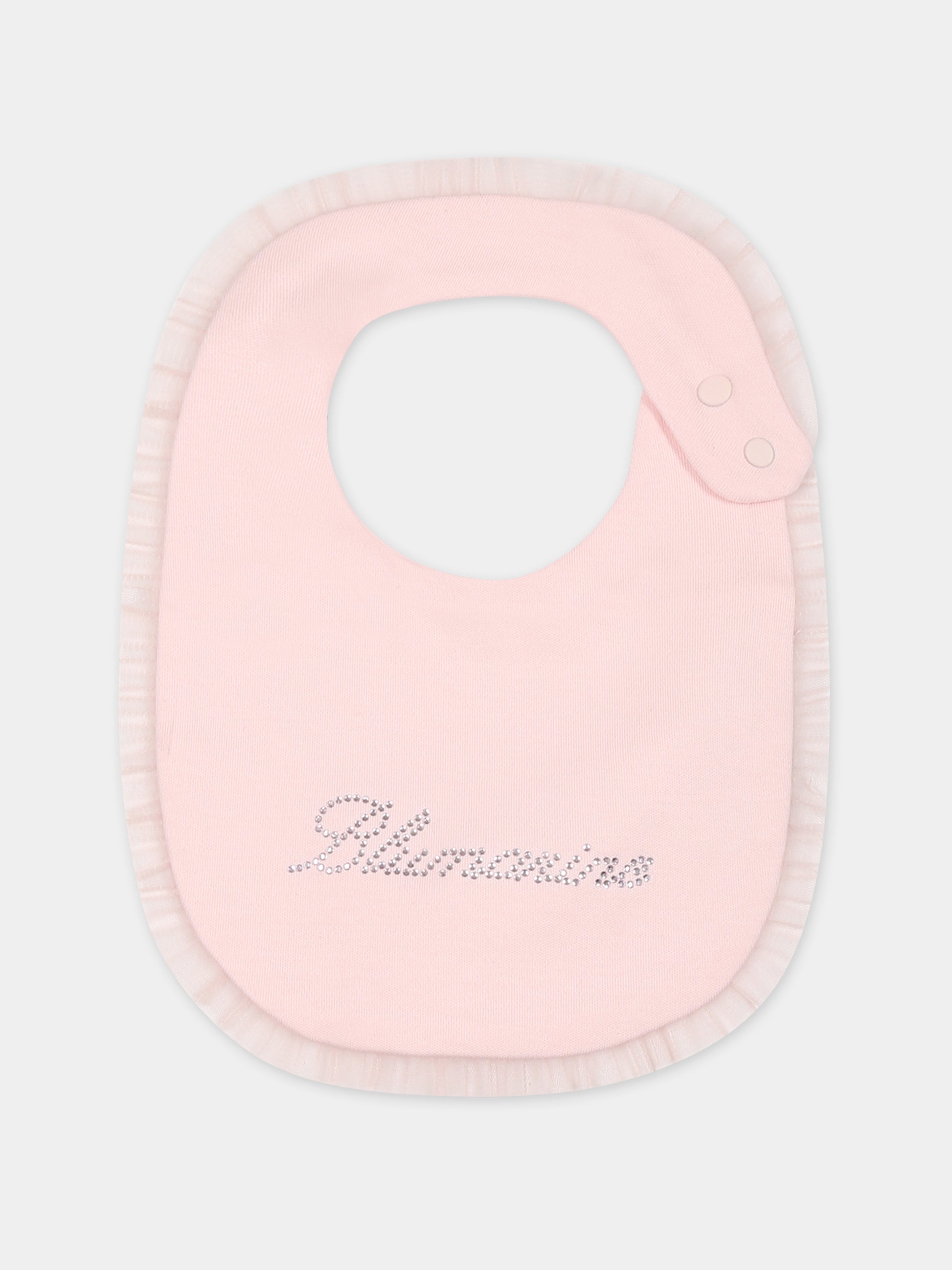 Set rosa per neonata con logo,Blumarine Baby,IF3137 X0515