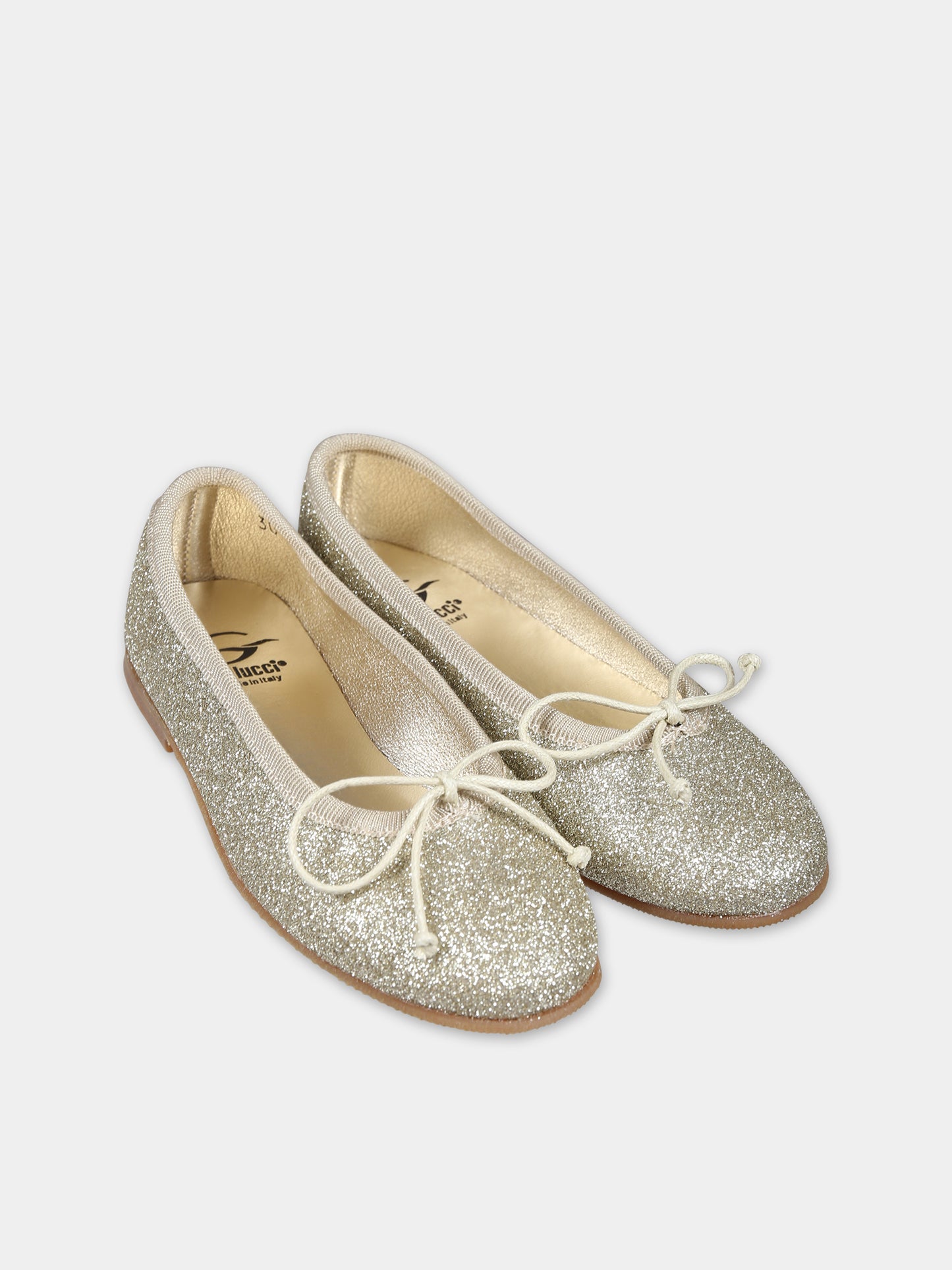 Ballerine oro per bambina,Gallucci Kids,J01912AMA1FPLA1