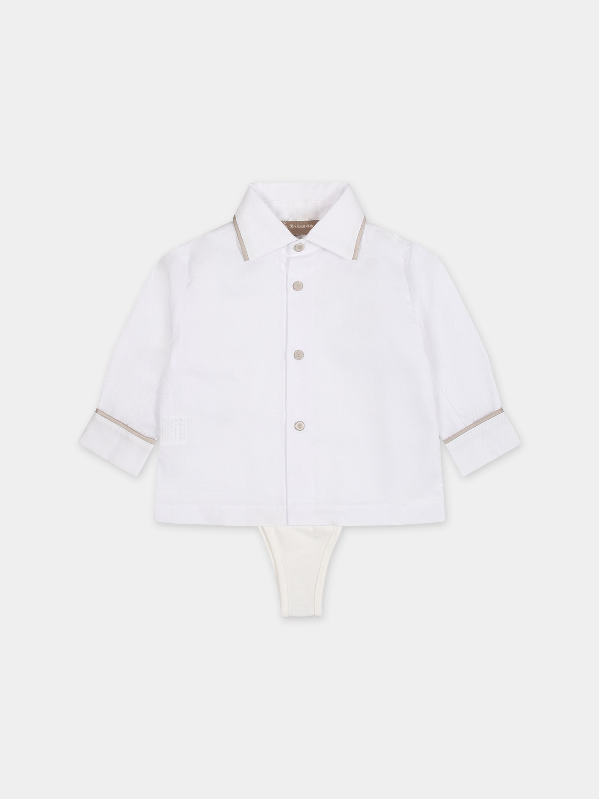 Completo bianco per neonato,La Stupenderia,CCCT61V65