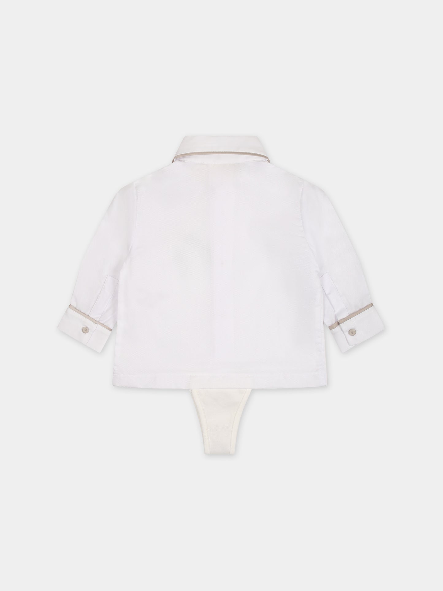 Completo bianco per neonato,La Stupenderia,CCCT61V65