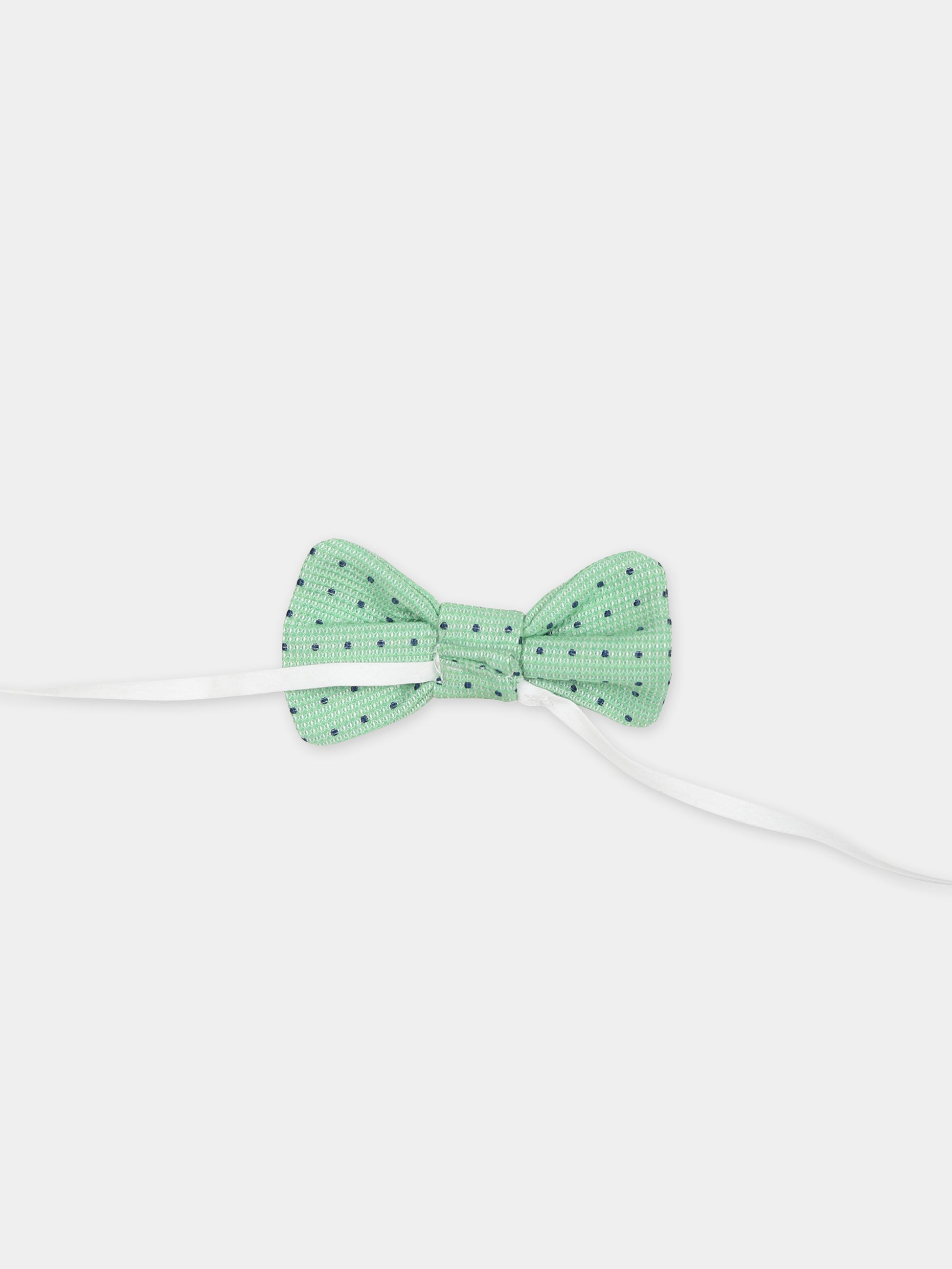 Papillon verde per neonato con pois,La Stupenderia,CCPP51Q47