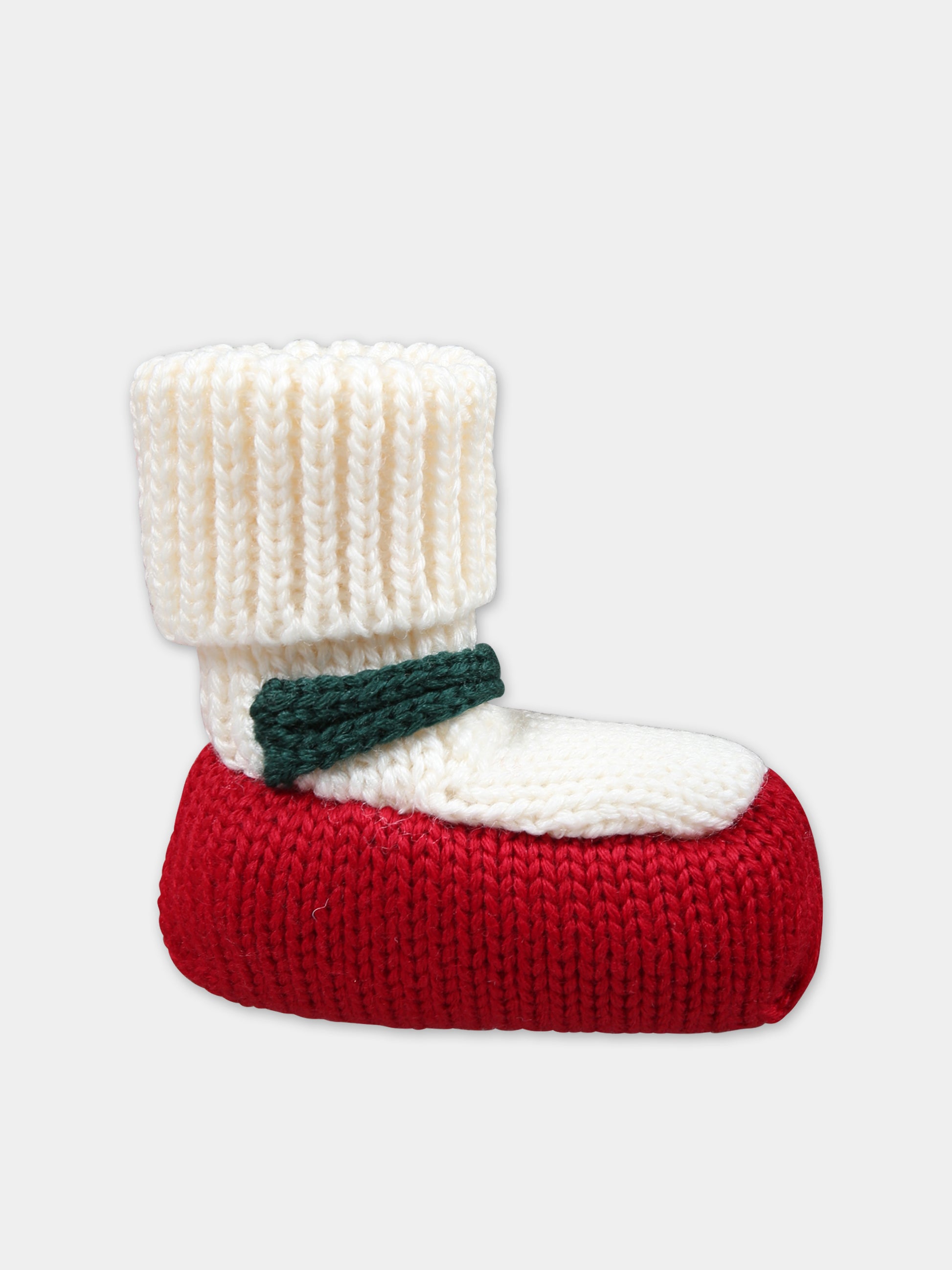 Babbucce rosse per neonato,La Stupenderia,WBAC50826