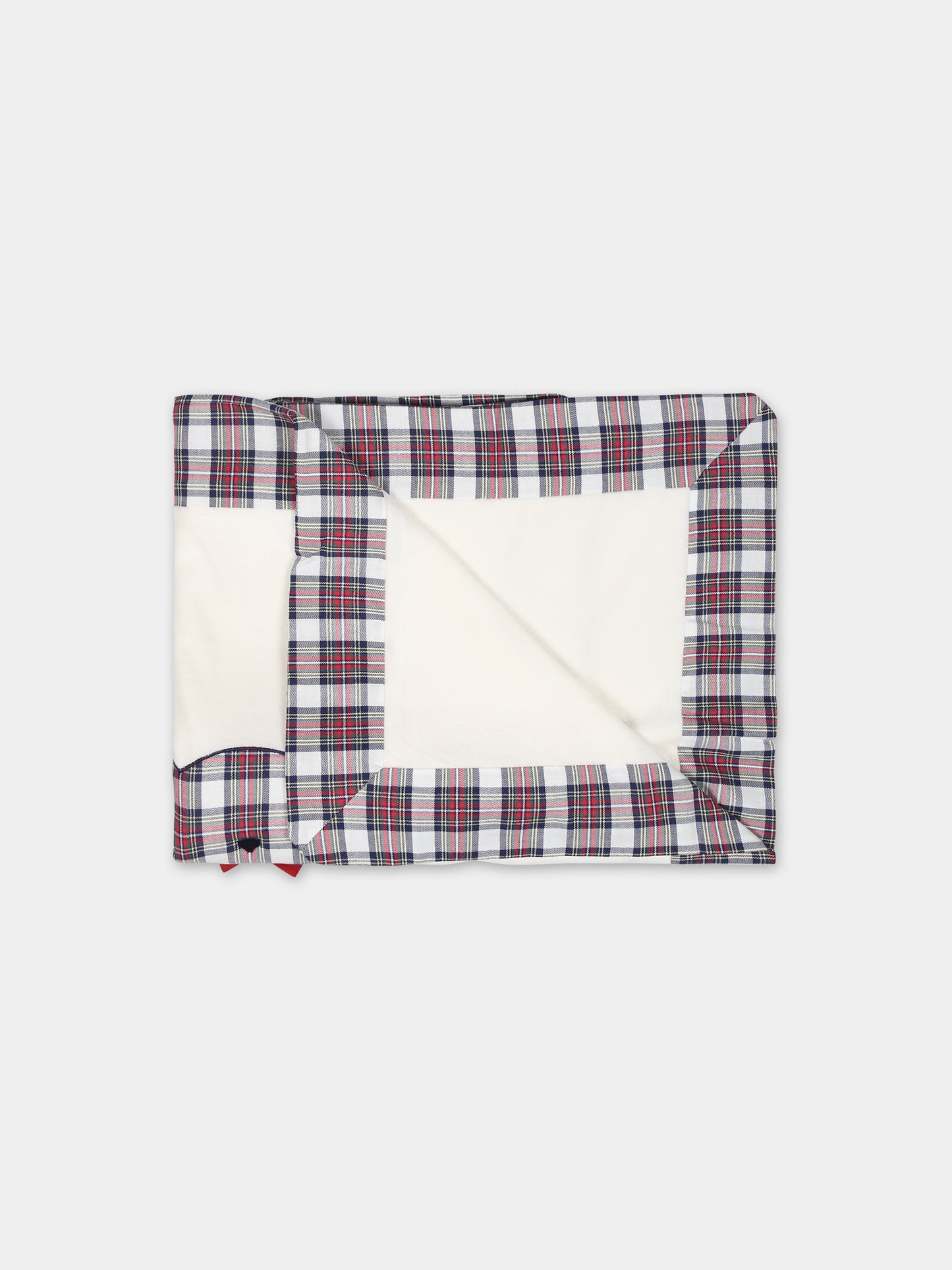 Coperta avorio per neonati con orso,La Stupenderia,TBCO70L02