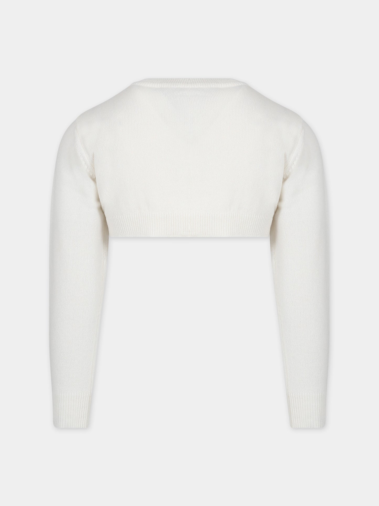 Cardigan avorio per bambina,Simonetta,ST9A80 W0052 101