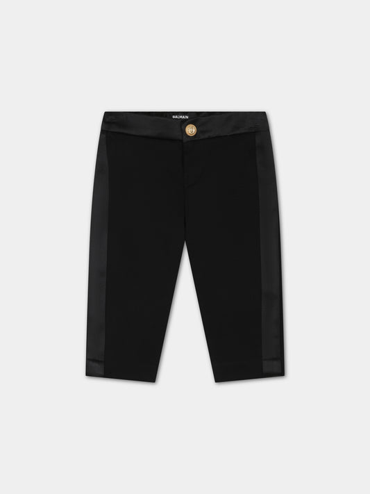 Pantaloni neri per neonato,Balmain Kids,BT6670 J0035 930