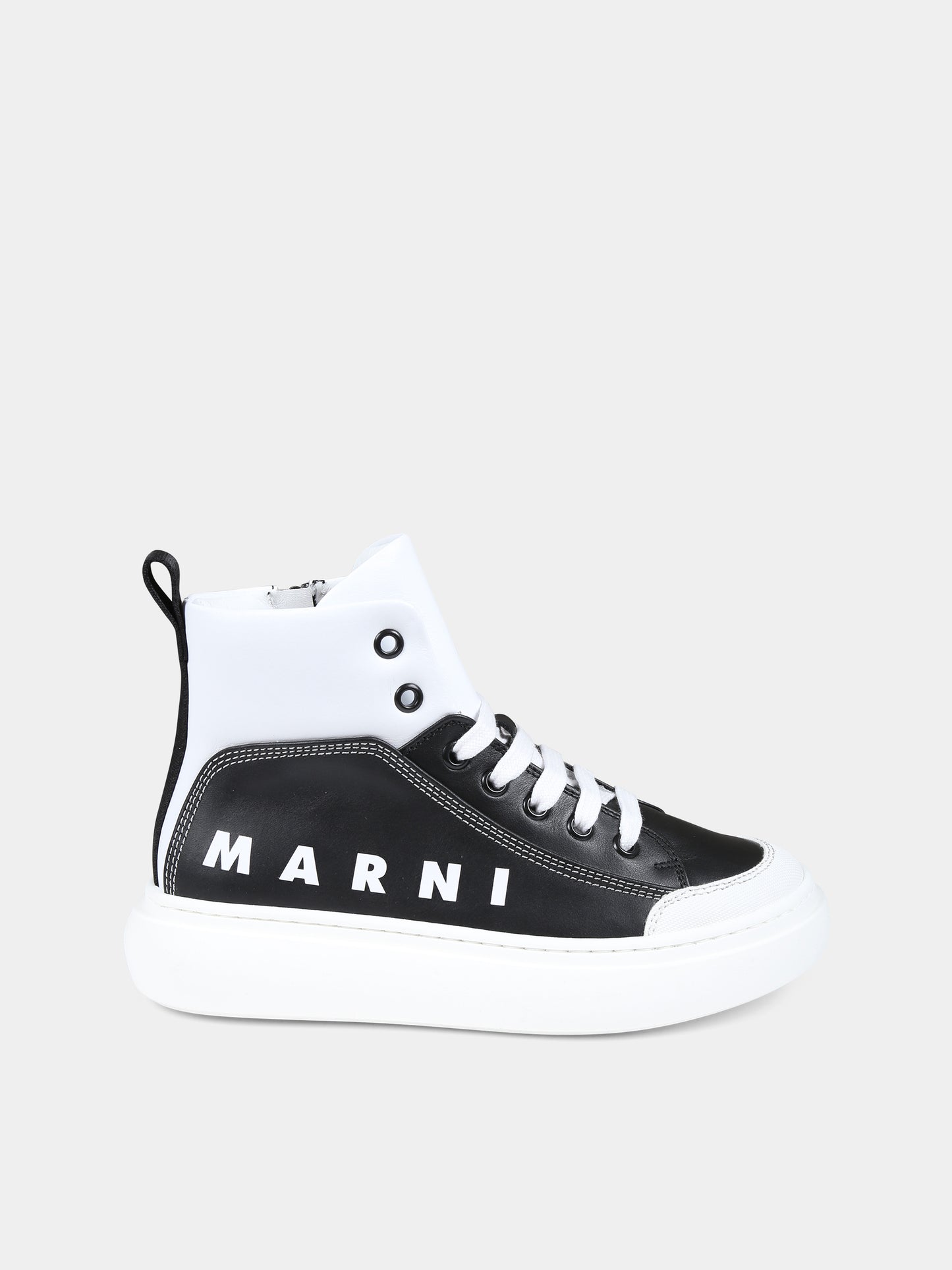 Sneakers nere per bambini con logo,Marni Kids,75345 1