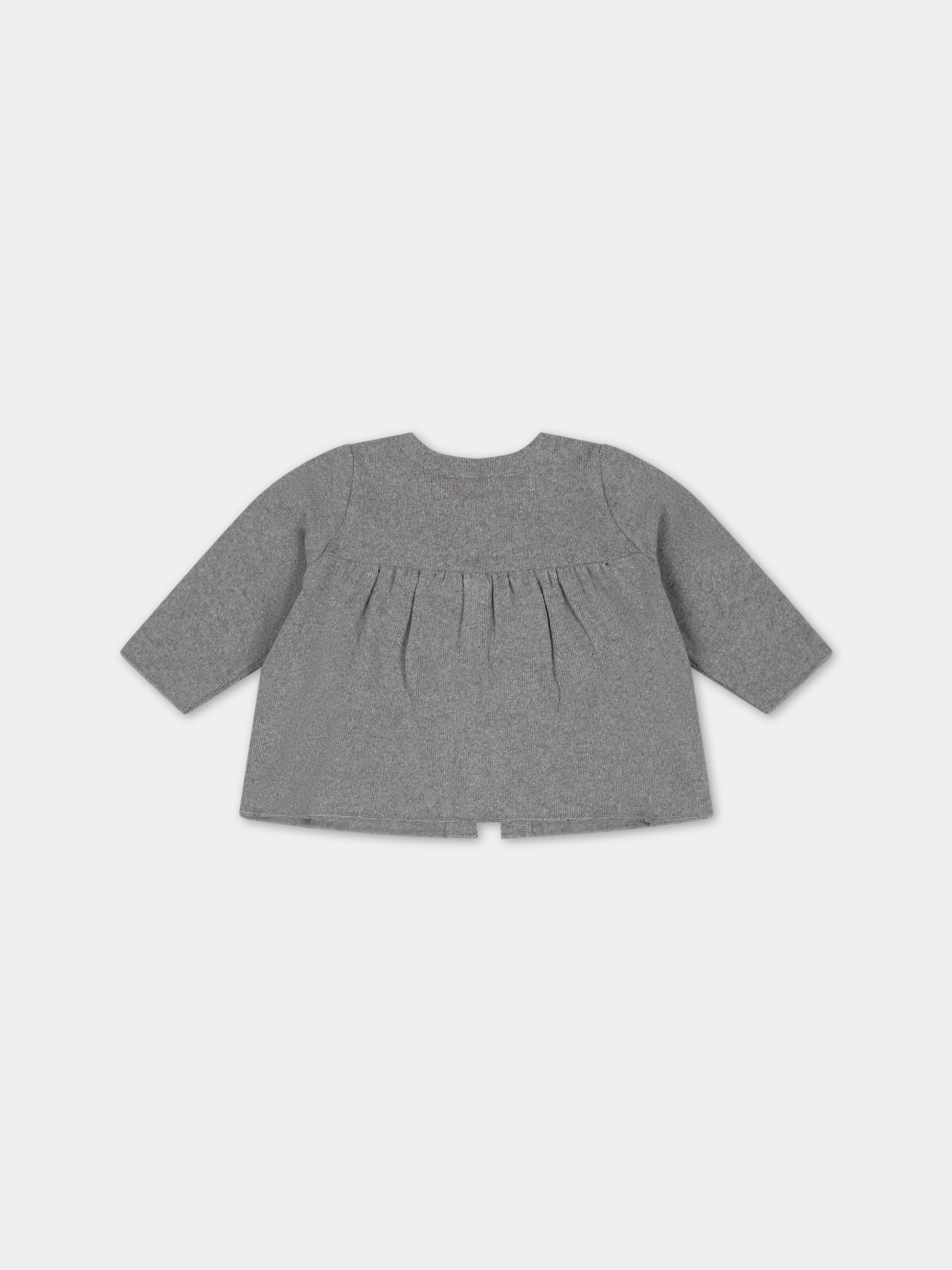 Cardigan grigio per neonata,Zhoe & Tobiah,K3 19