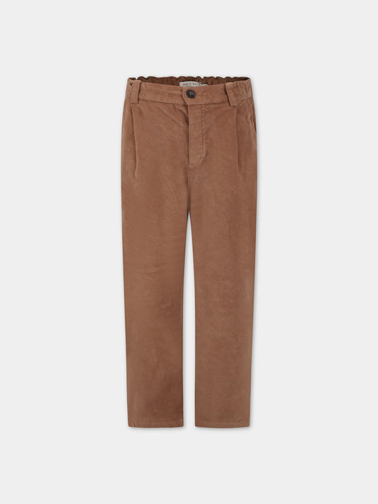 Pantaloni marrone per bambino,Zhoe & Tobiah,PJS18 159