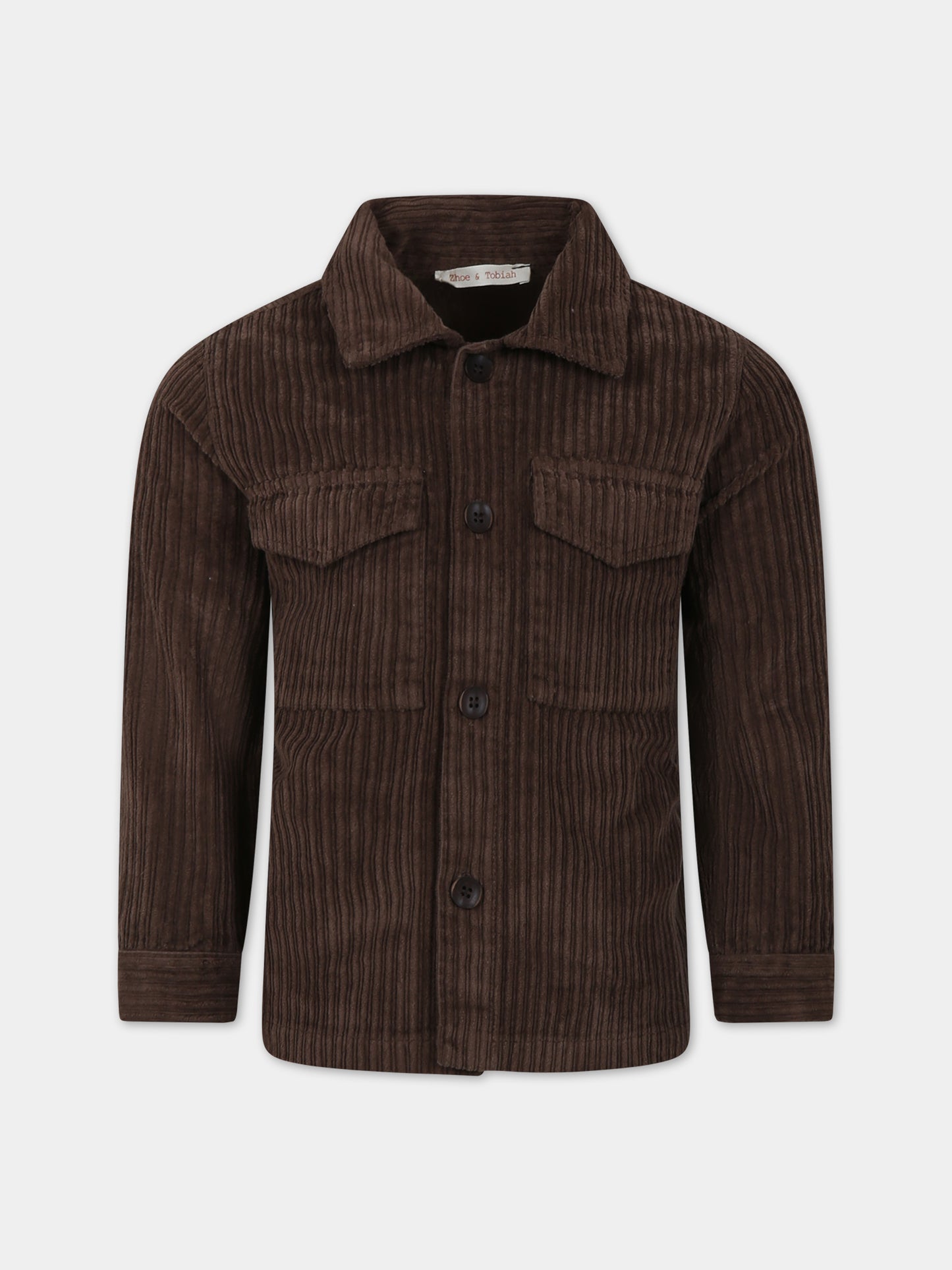 Camicia marrone per bambino,Zhoe & Tobiah,PJS20 36