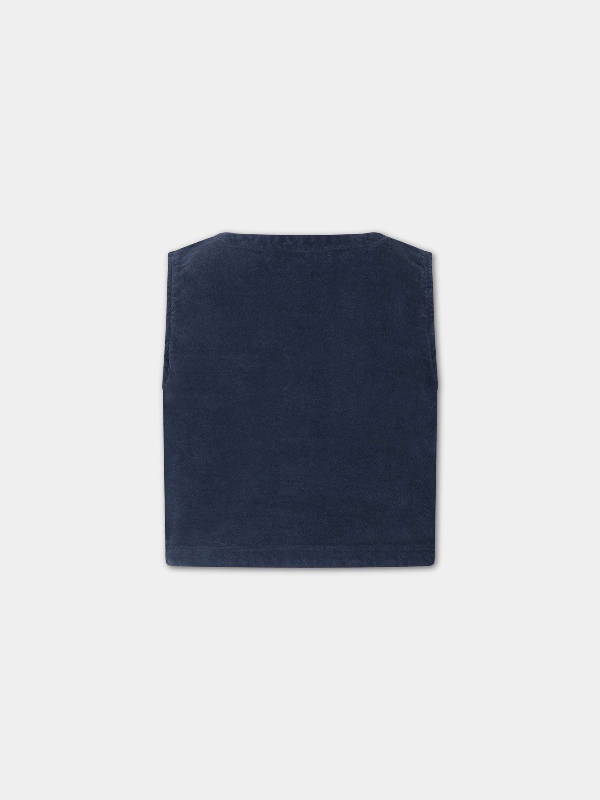 Panciotto blu per bambino,Zhoe & Tobiah,PJS21 11