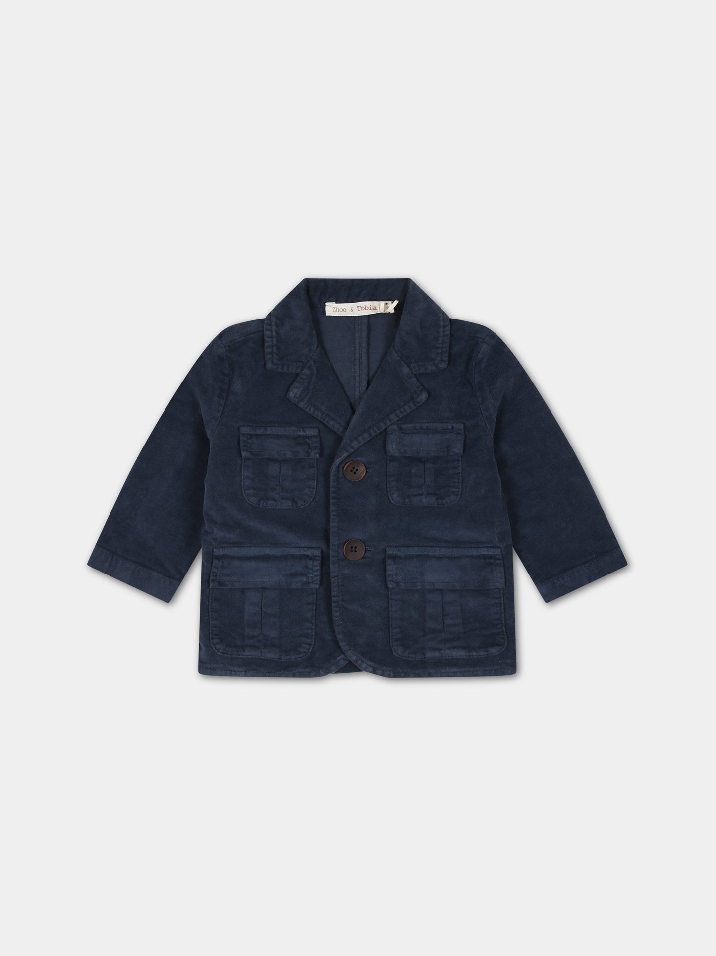 Giacca blu per neonato,Zhoe & Tobiah,PJS14 11 BB