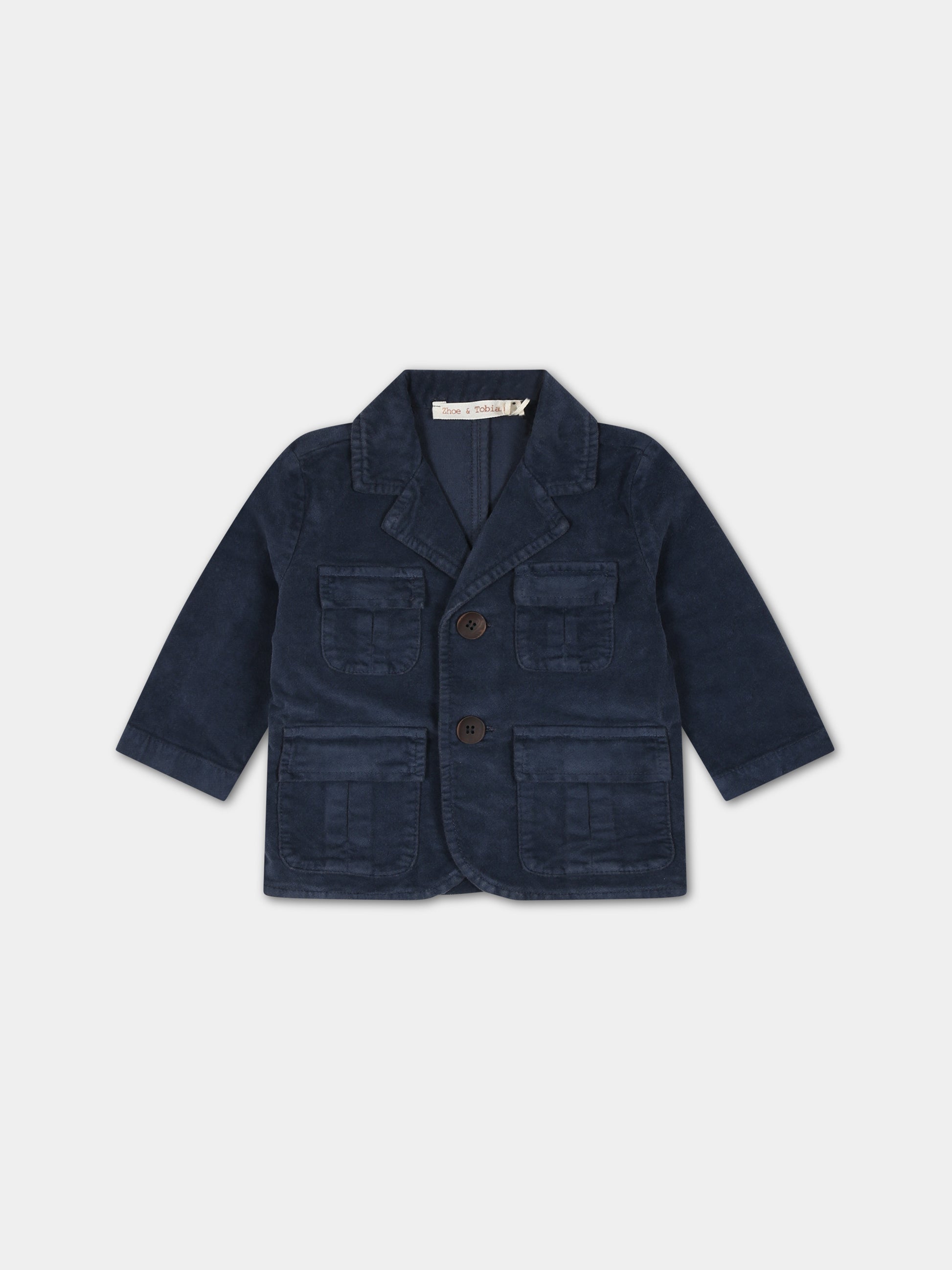 Giacca blu per neonato,Zhoe & Tobiah,PJS14 11 BB