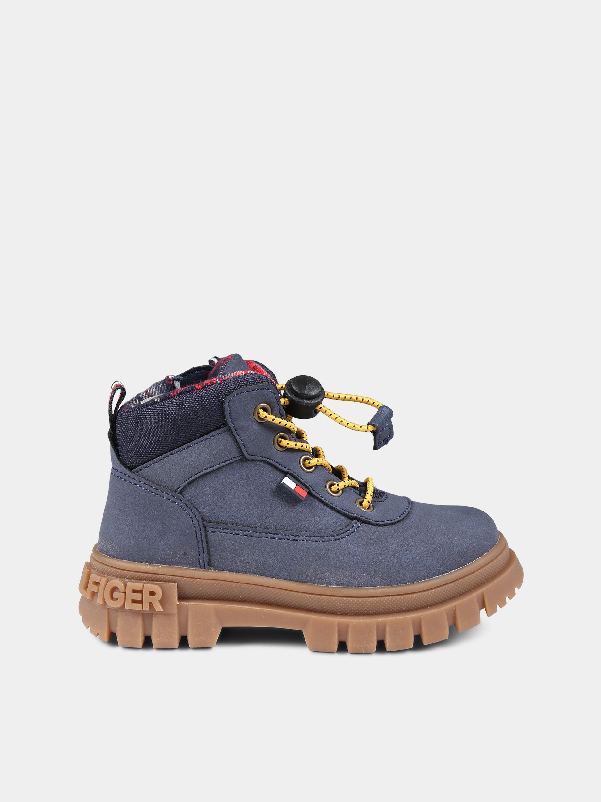 Stivaletti blu per bambino con logo,Tommy Hilfiger Junior,T1B5 33154 0316800