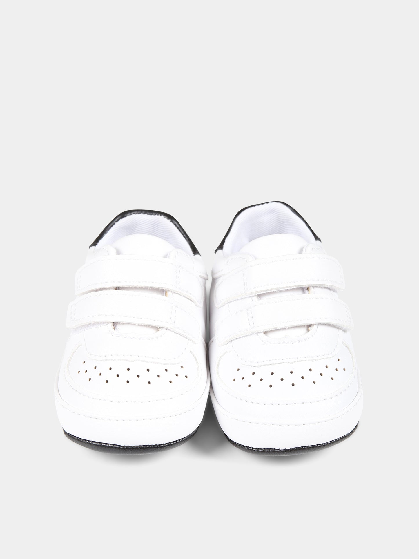 Sneakers bianche per neonati con logo,Calvin Klein Kids,V0B4 80715 1433X002