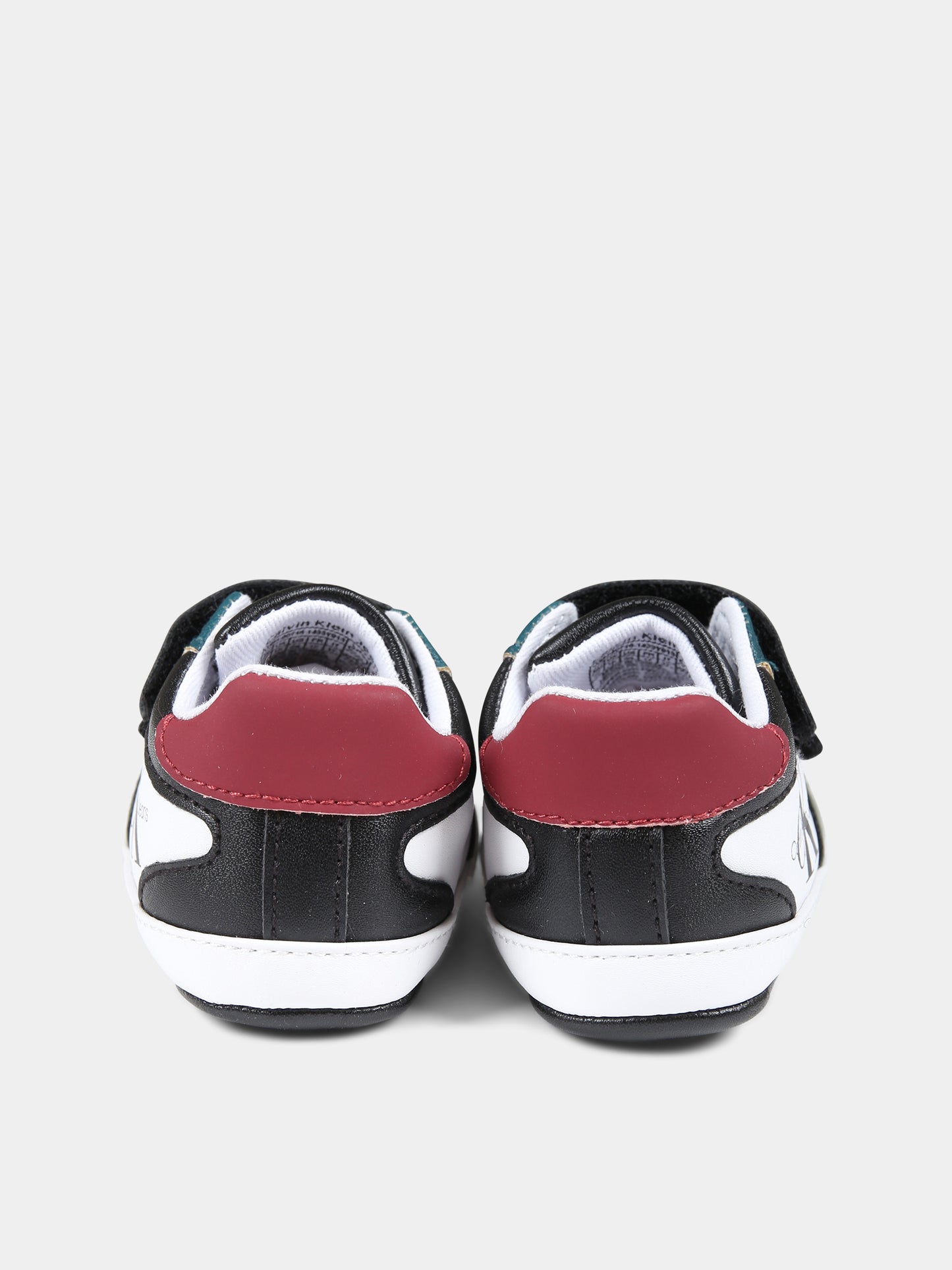 Sneakers bianche per neonato con logo,Calvin Klein Kids,V0B4 80716 1433Y913