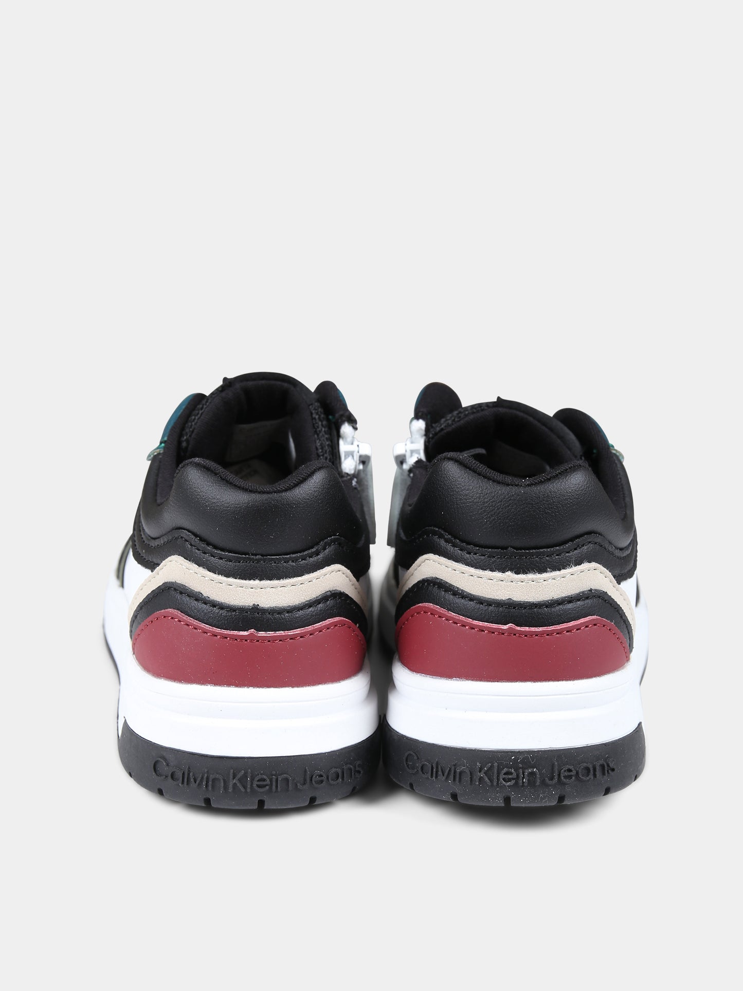 Sneakers bianche per bambino con logo,Calvin Klein Kids,V3X9 80727 1269Y913