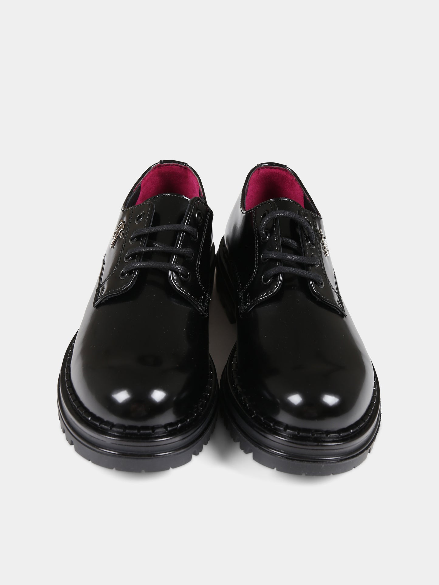 Stringate nere per bambino con logo,Calvin Klein Kids,V4A4 80697 1453999