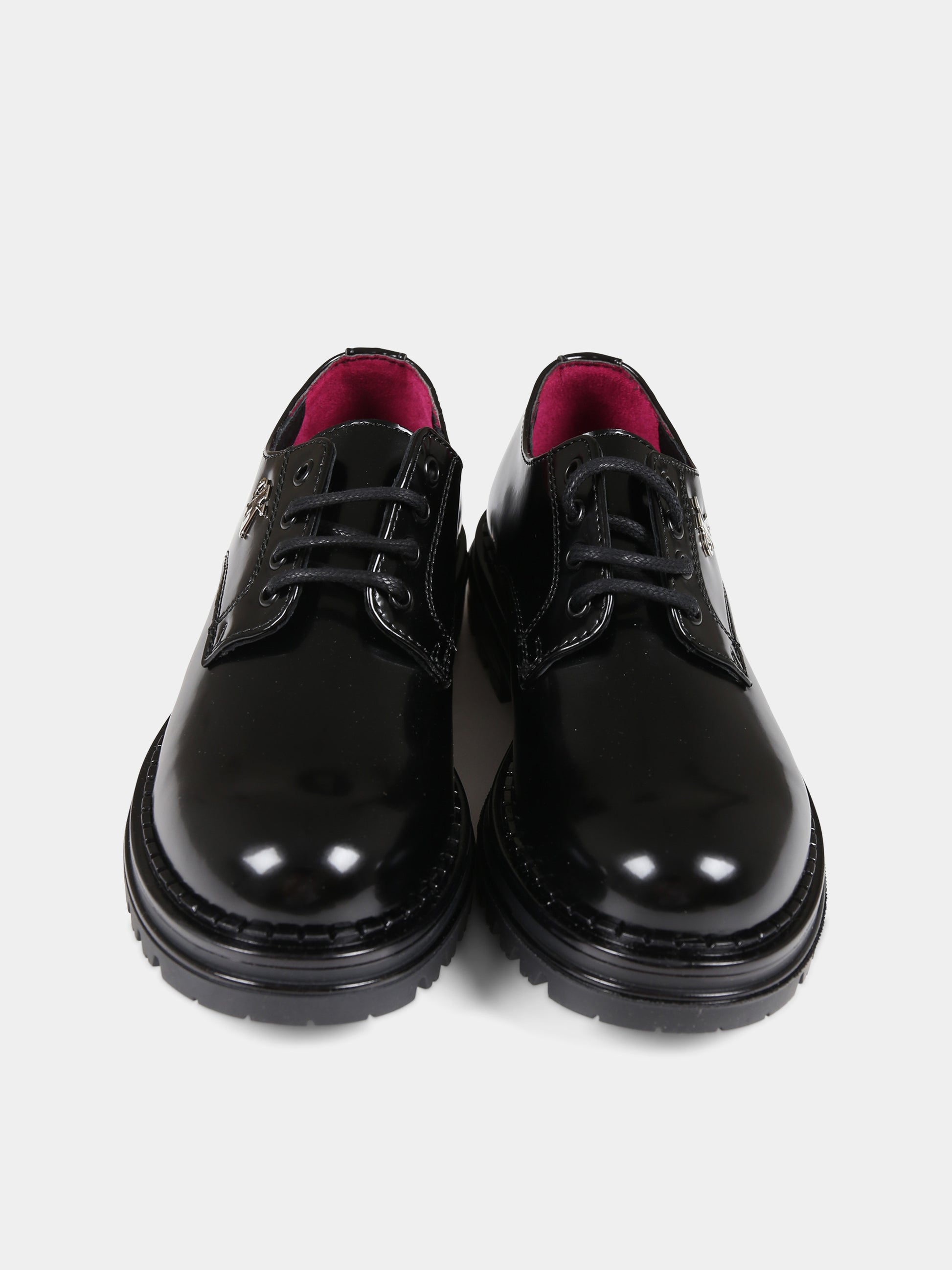 Stringate nere per bambino con logo,Calvin Klein Kids,V4A4 80697 1453999