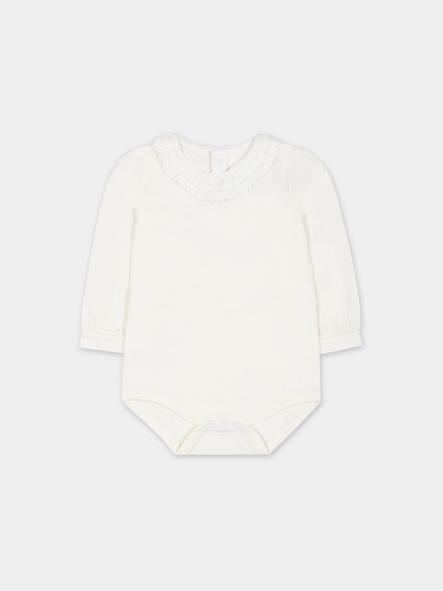 Body avorio per neonata con rouche,Mayoral,125 022