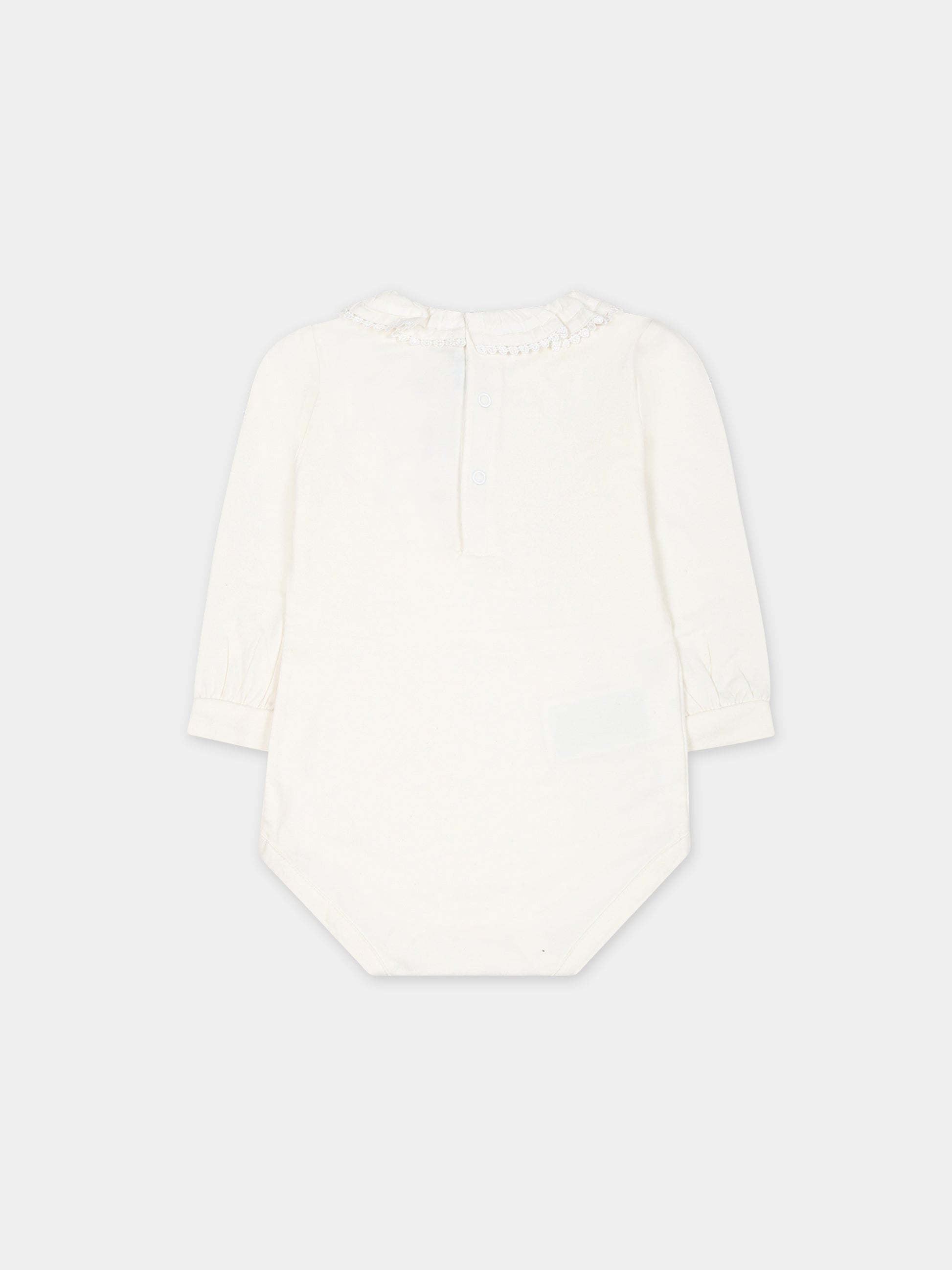 Body avorio per neonata con rouche,Mayoral,125 022