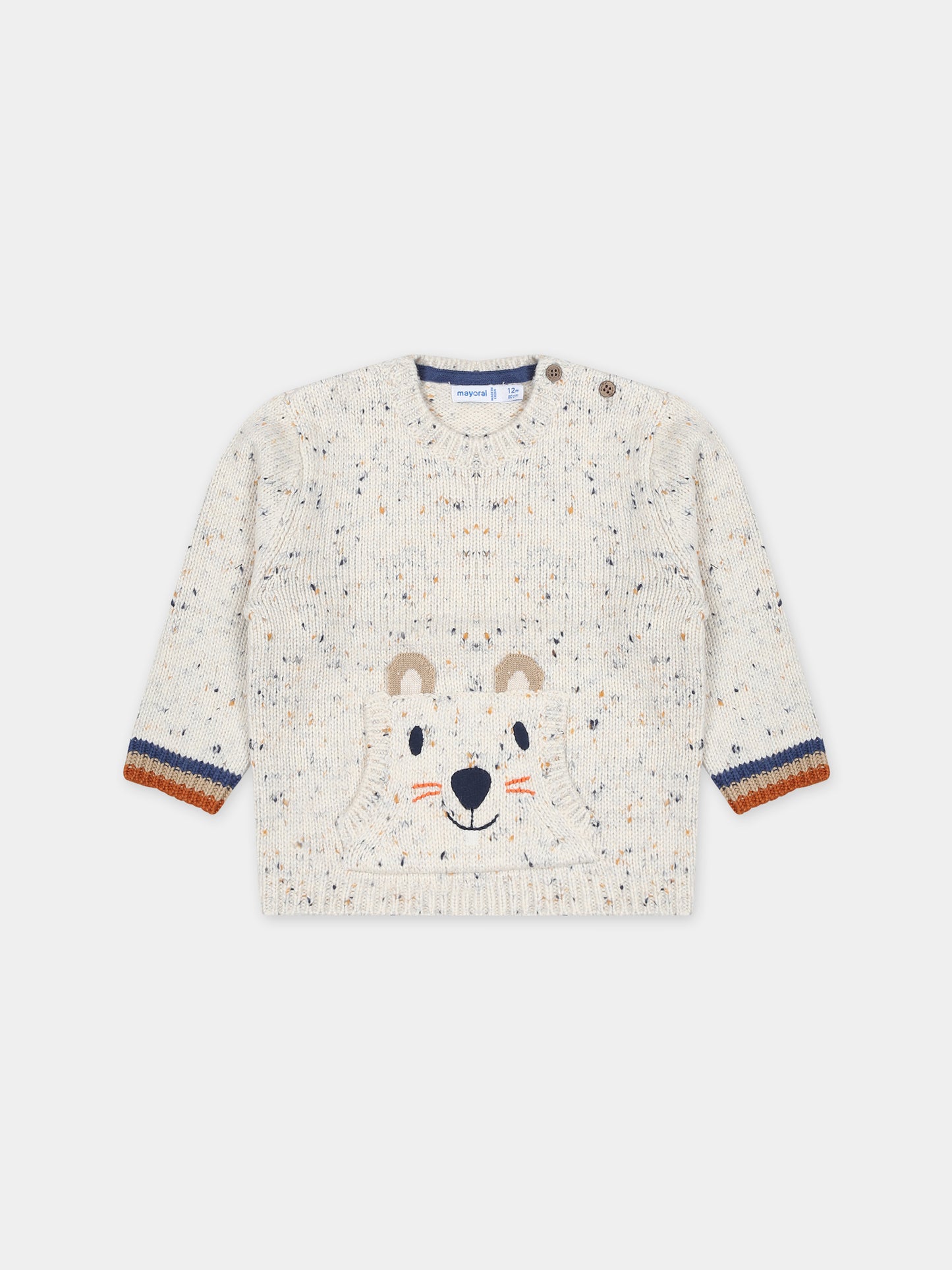 Maglione avorio per neonato,Mayoral,2319 077