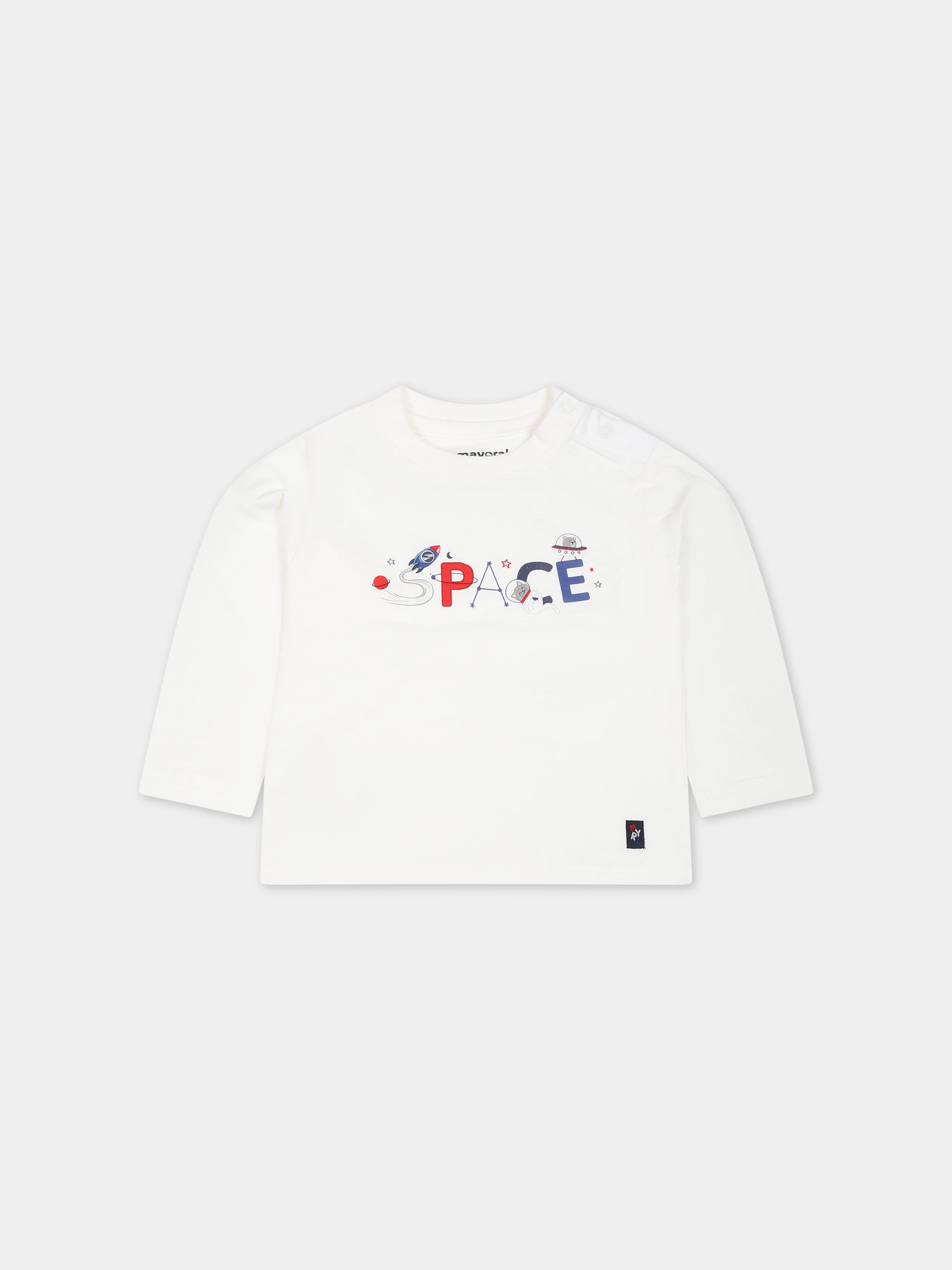 Completo grigio per neonata con stampa orso e gatto,Mayoral,2873 055