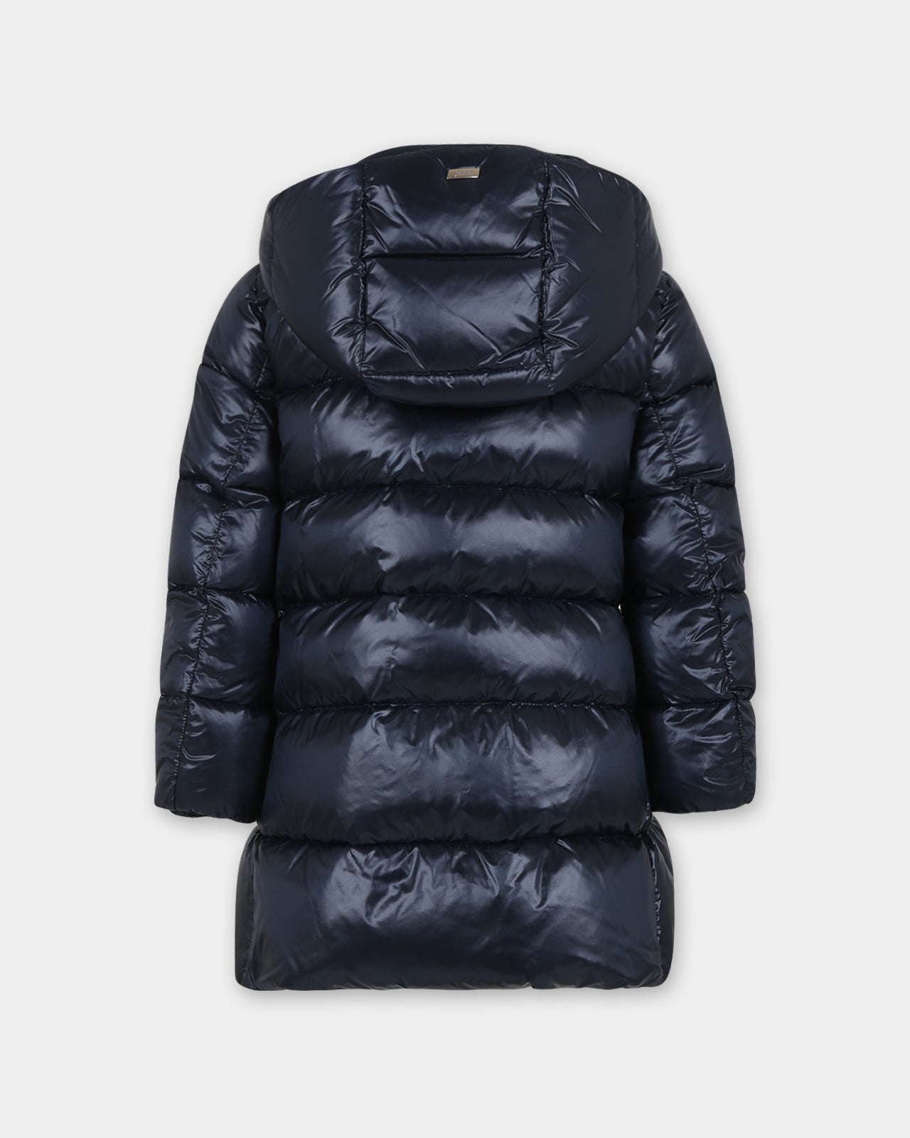 Piumino blu per bambina con logo,Herno Kids,PI000164G 12017 9200