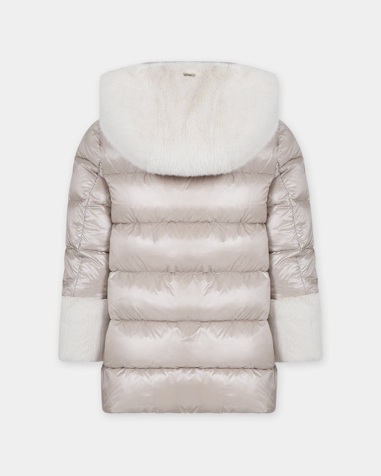 Piumino beige per bambina con logo,Herno Kids,PI000157G 12017 1985