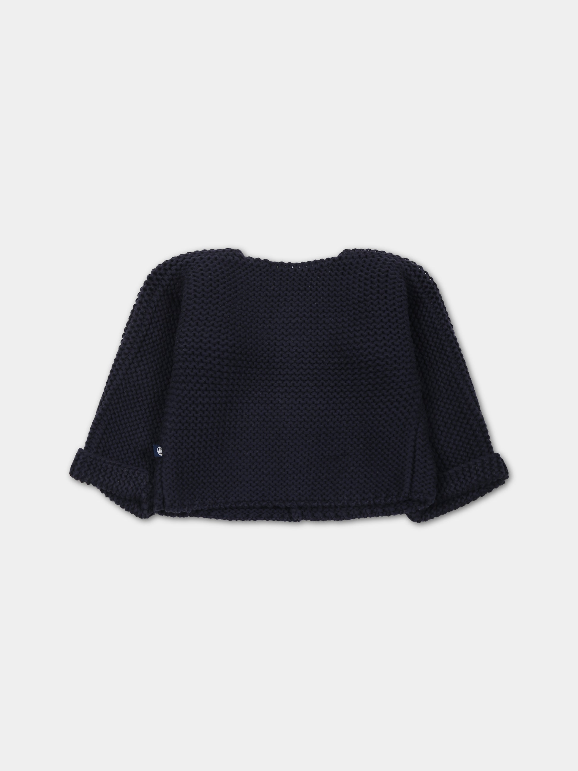 Cardigan blu per neonati,Petit Bateau,A08BQ 02