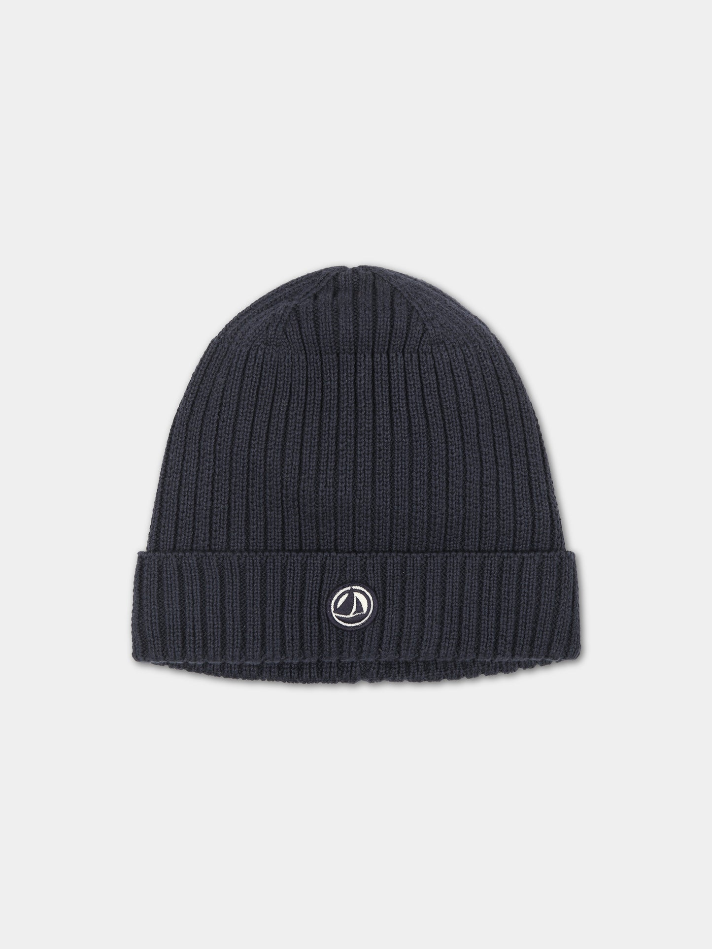 Cappello blu per bambini con logo,Petit Bateau,A08C8 01