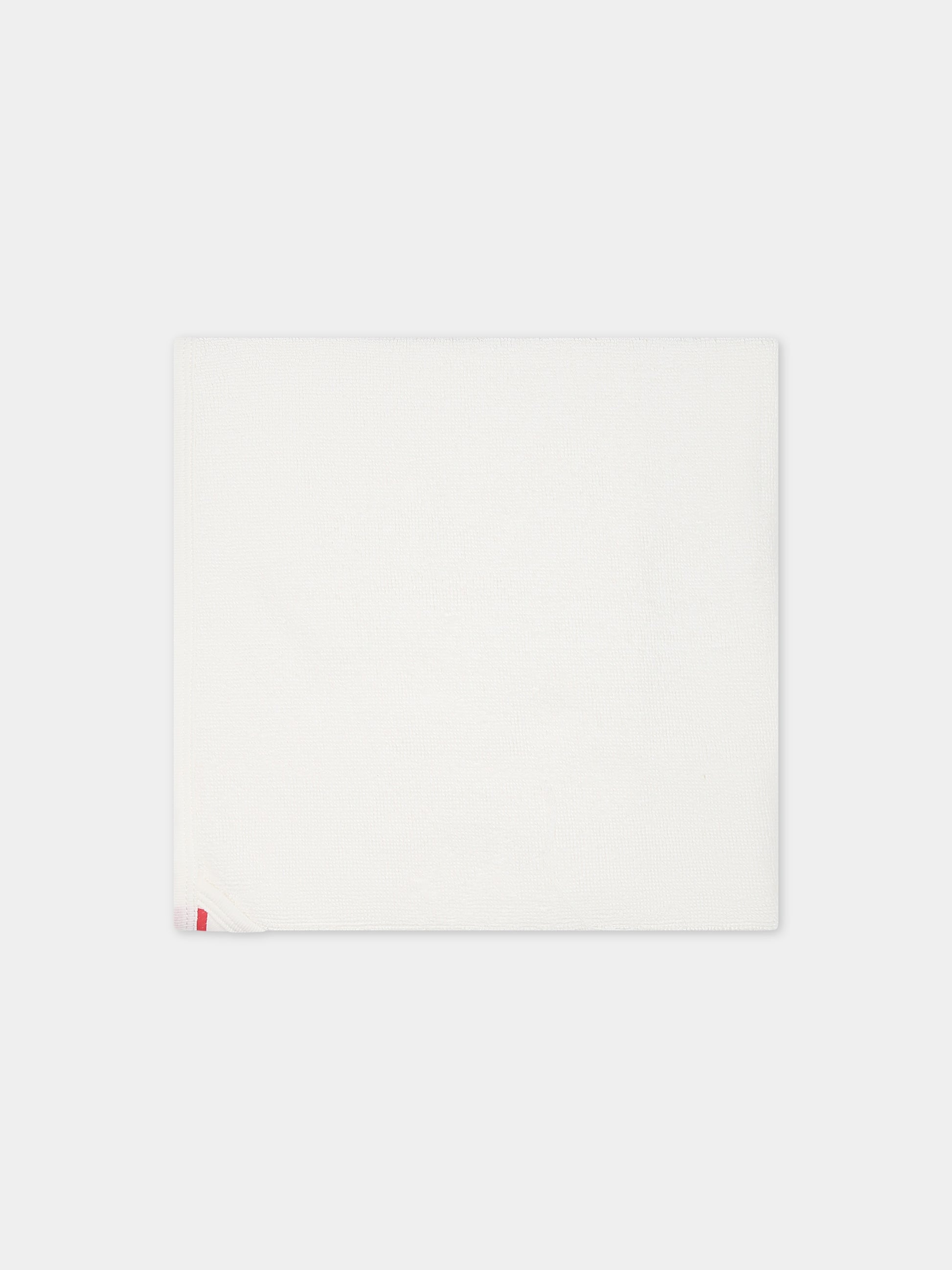 Accappatoio bianco per neonata con cuori rossi,Petit Bateau,A081M 01