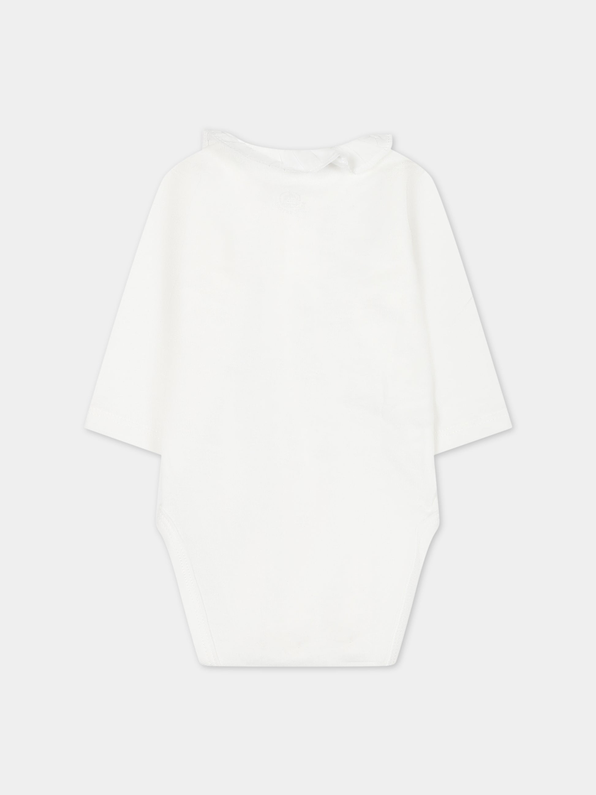 Body bianco per neonata,Petit Bateau,A085F 01