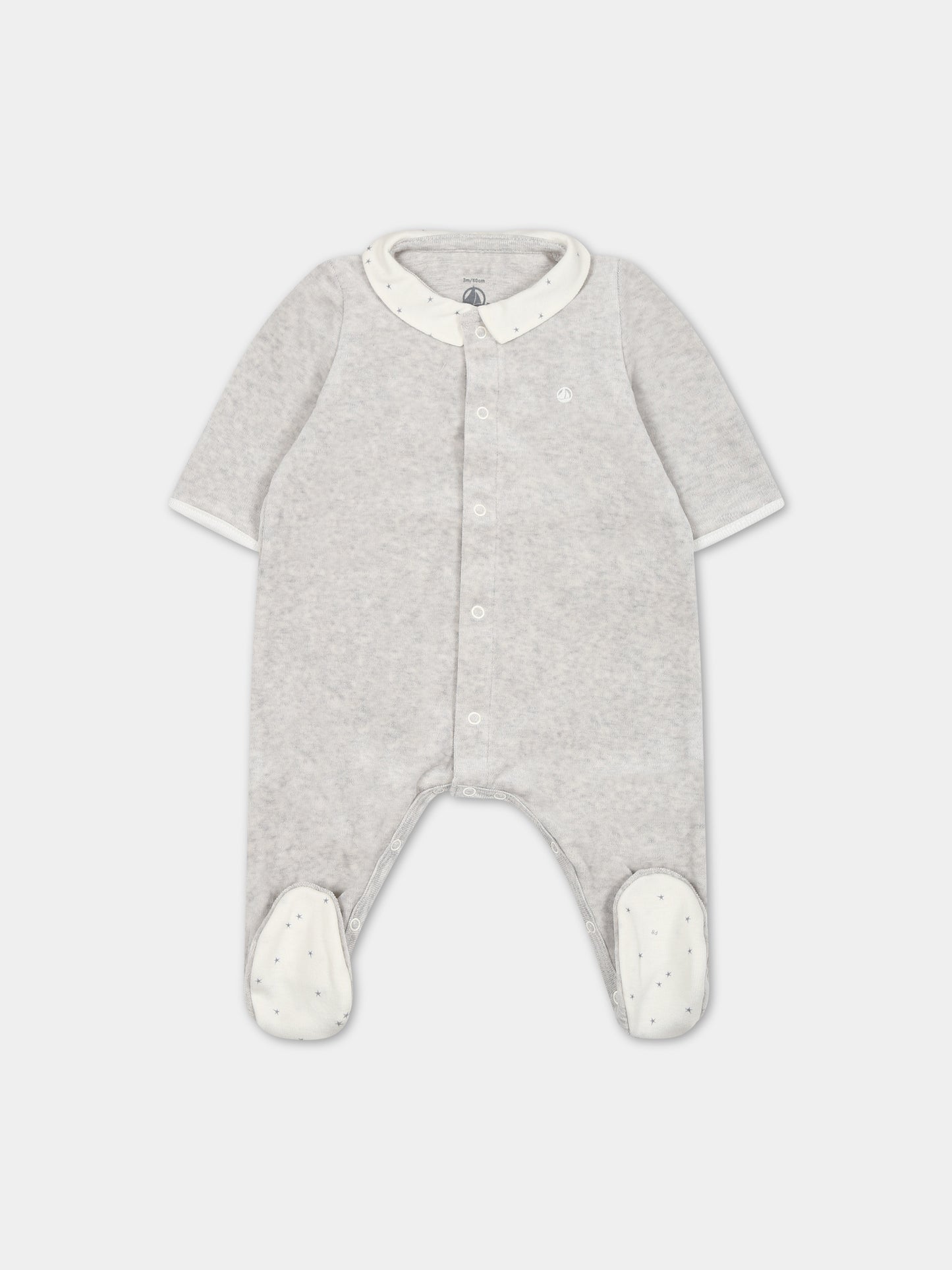 Tutina grigia per neonati,Petit Bateau,A087S 01