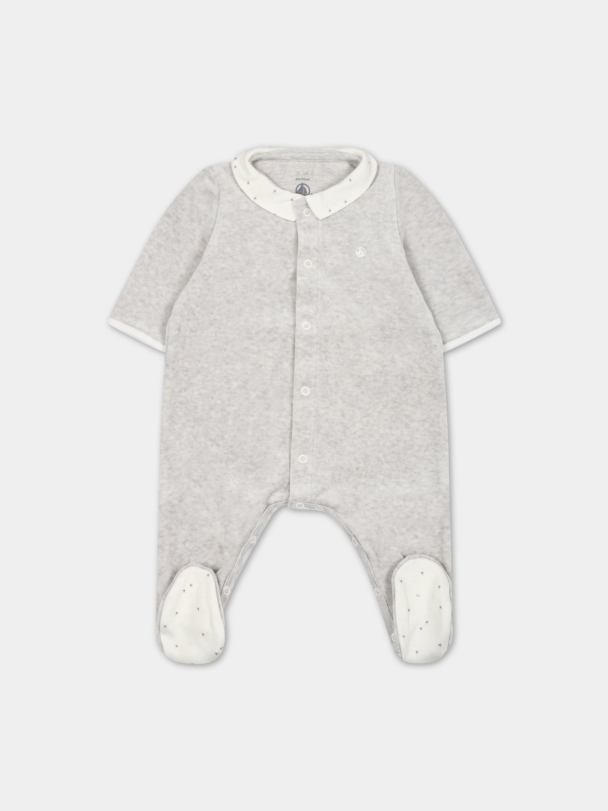 Tutina grigia per neonati,Petit Bateau,A087S 01