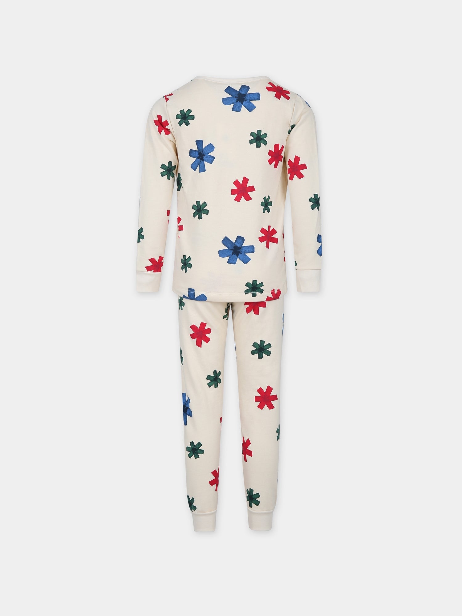 Pigiama avorio per bambini con stampa stelle,Petit Bateau,A086J 01