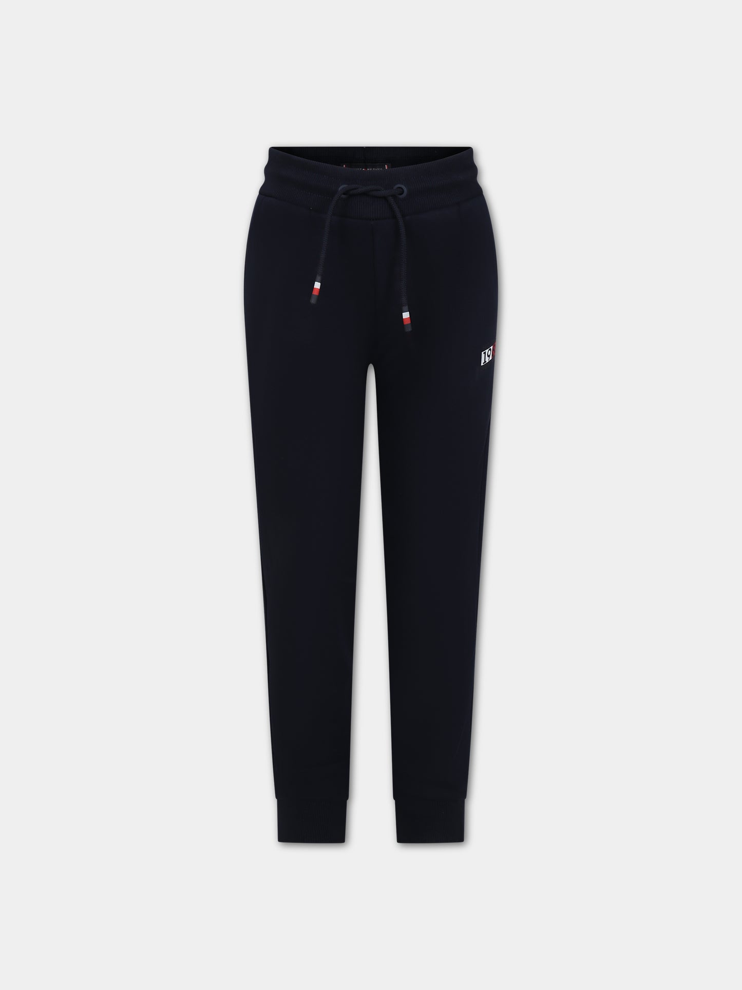 Pantaloni blu per bambino con logo,Tommy Hilfiger Junior,23WMTHKB0KB08475T DW5