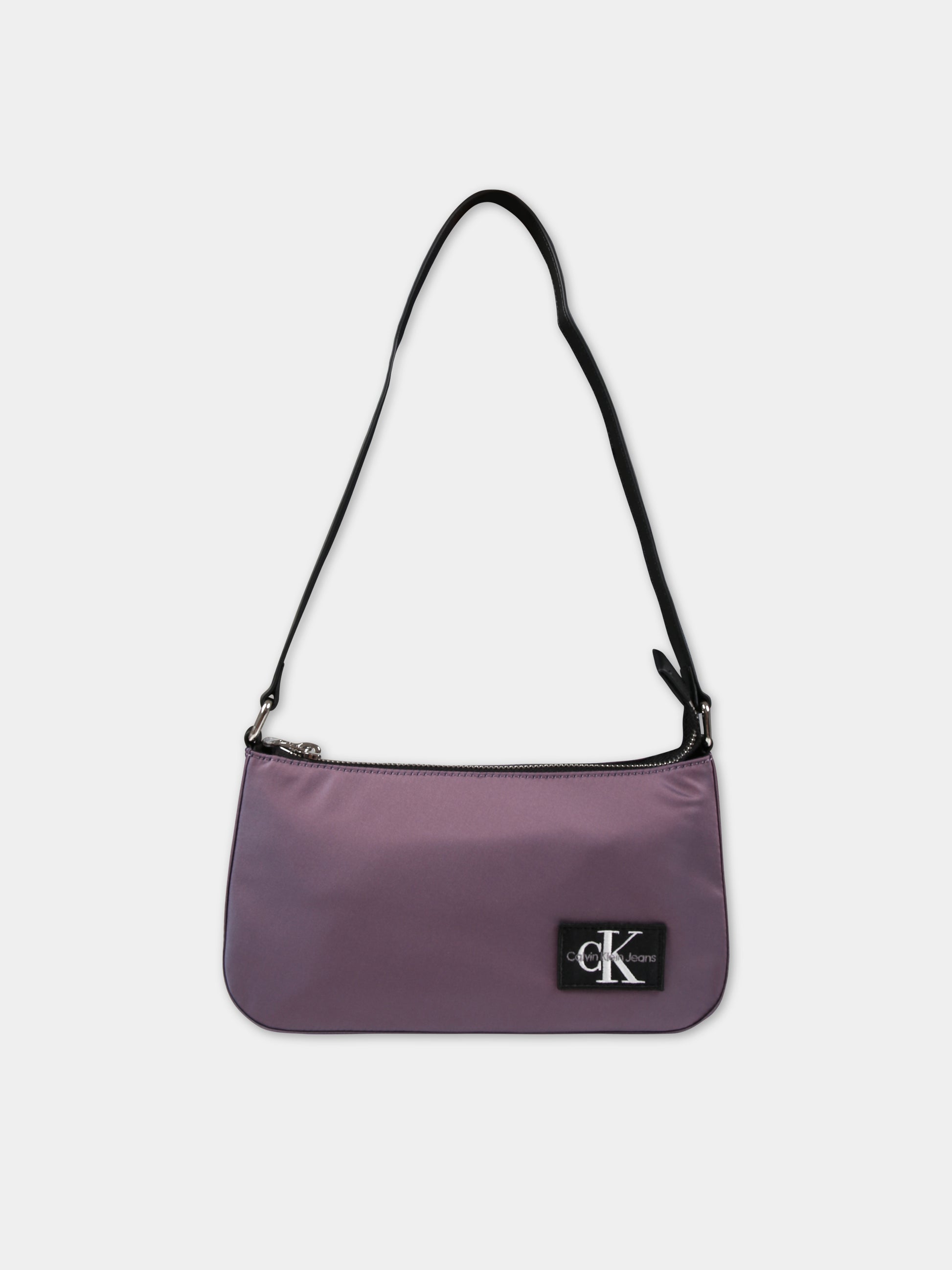 Borsa viola per bambina con logo,Calvin Klein Kids,23WMCKIU0IU00499 VAC