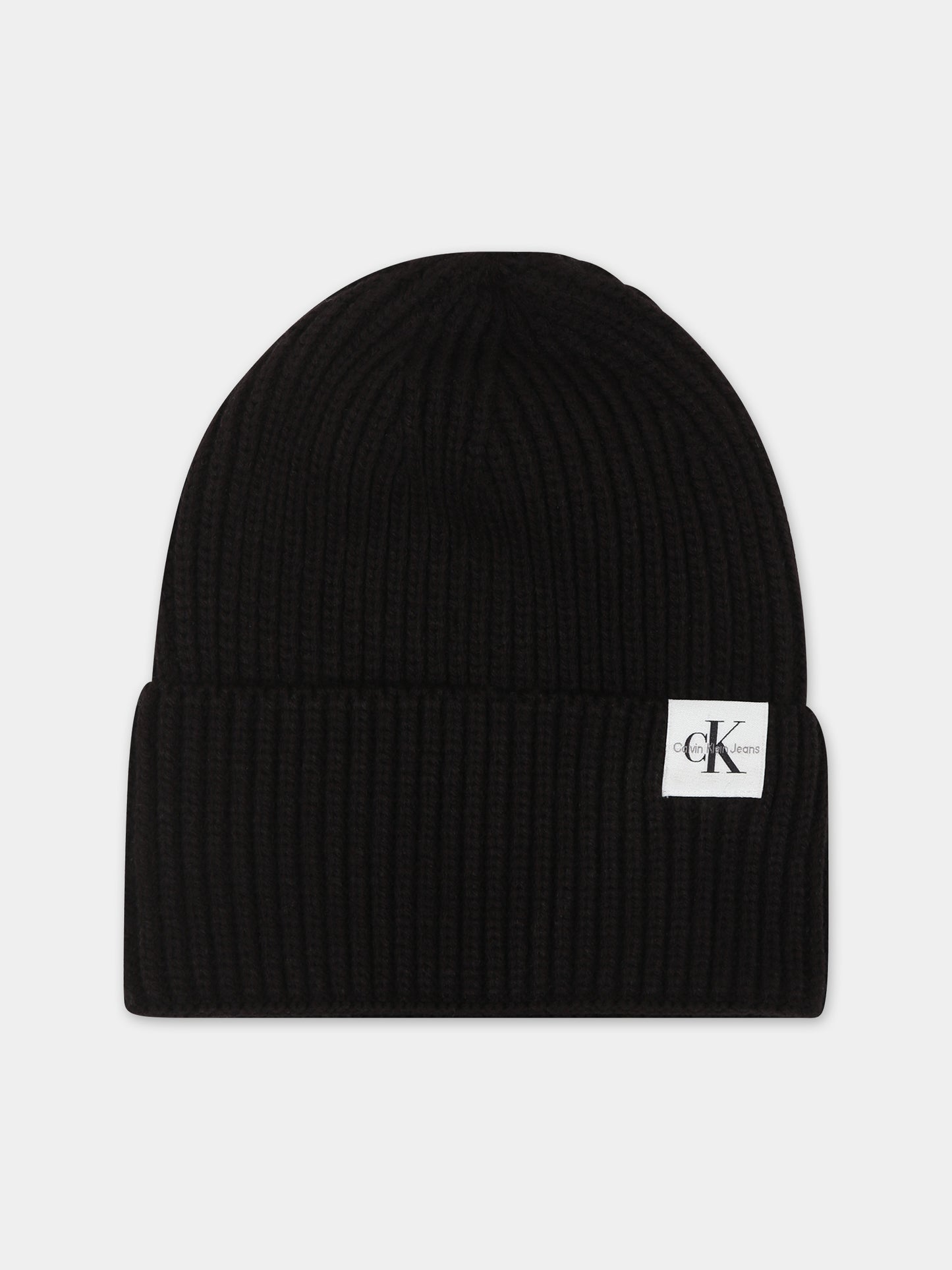 Cappello nero per bambini con logo,Calvin Klein Kids,23WMCKIU0IU00440 BEH