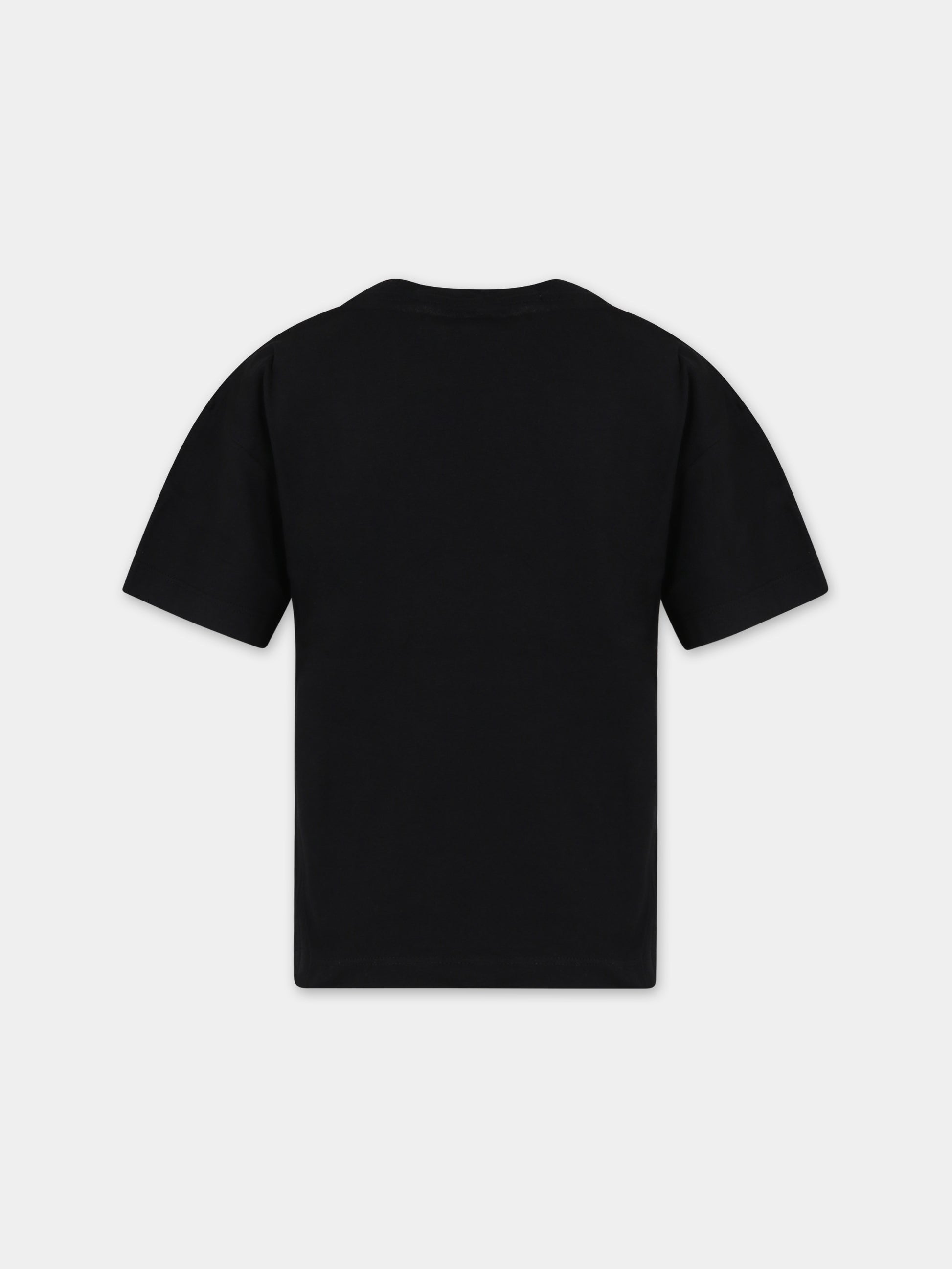 T-shirt nera per bambino con logo,Calvin Klein Kids,23WMCKIB0IB01899 BEH