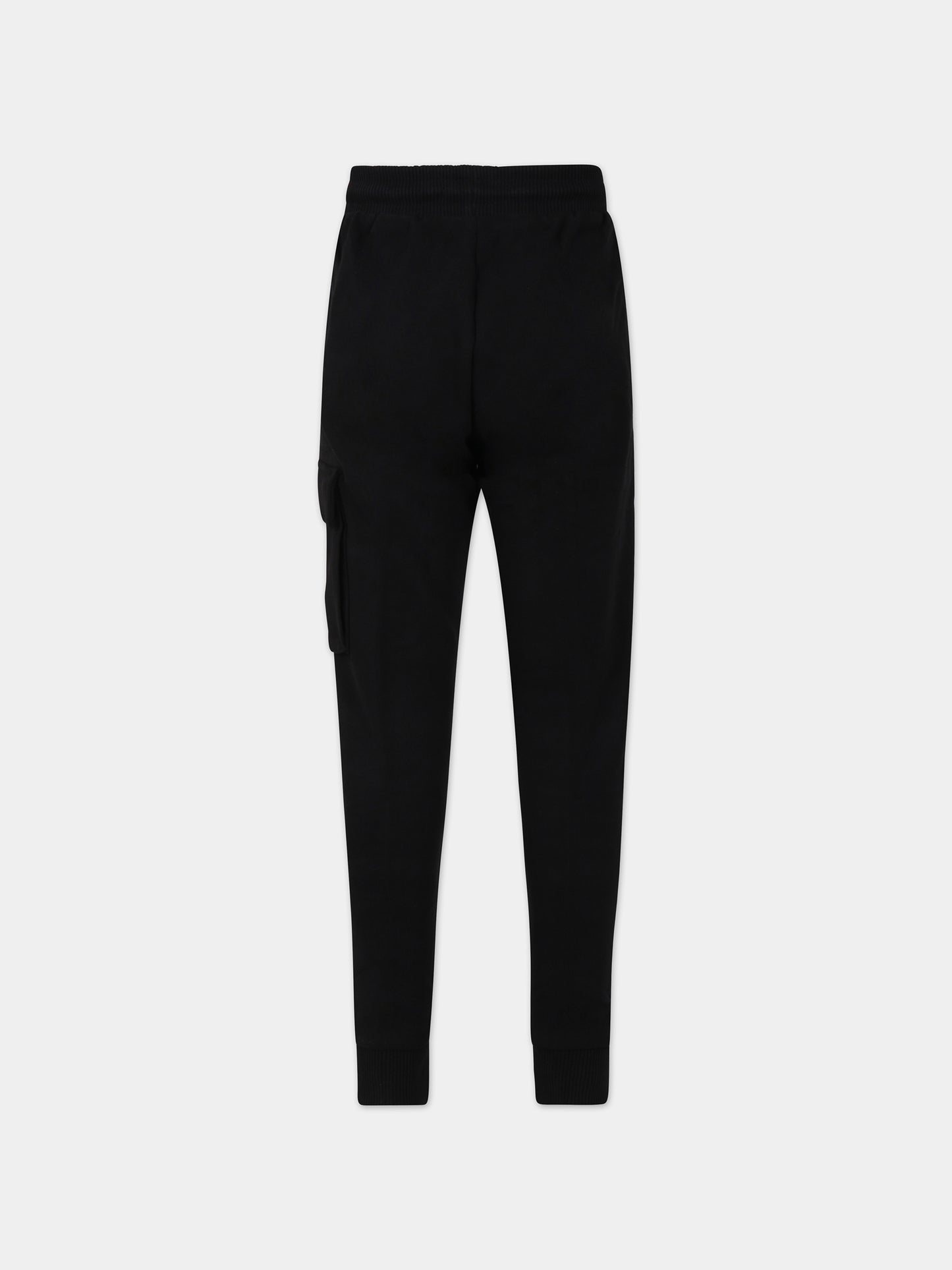 Pantaloni neri per bambino con logo,Calvin Klein Kids,23WMCKIB0IB01600 BEH