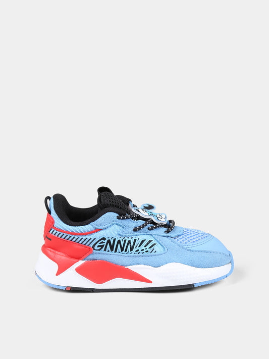 Sneakers RS-X azzurre per bambino con  I Puffi ,Puma,23WMPU394785 01